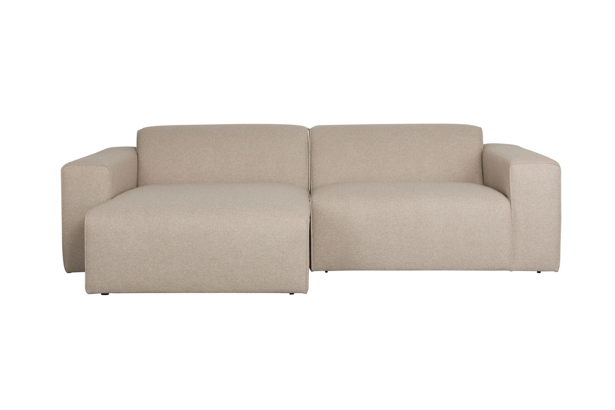 Sofa 3-osobowa MILKA cappuccino lewostronny – Zuiver