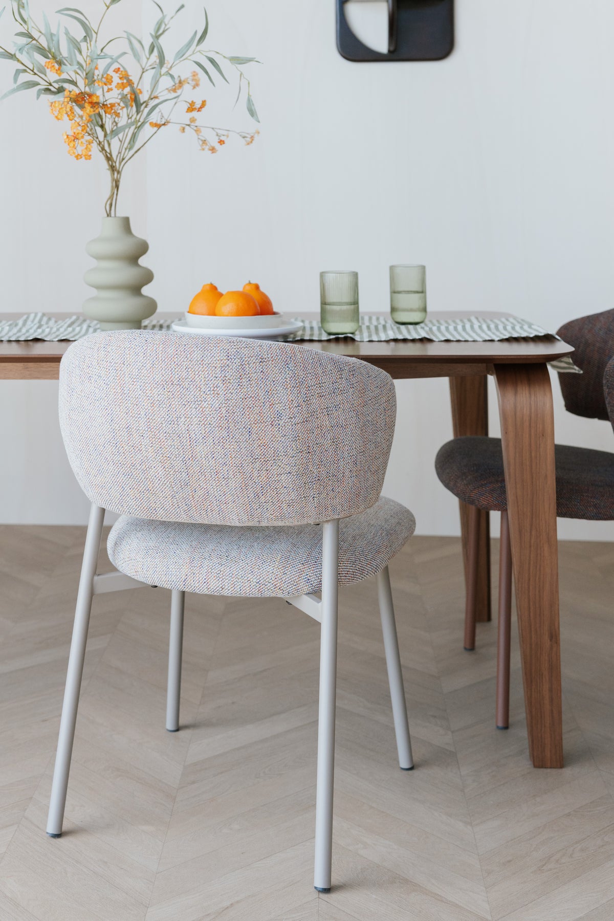 Stuhl JASMINE beige meliert mehrfarbig