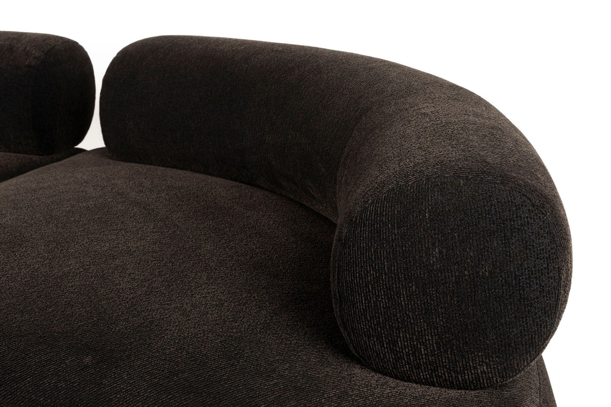 Sofa 7,5-osobowa REMBRANDT ciemnobrązowy lewostronny – ujęcie 8