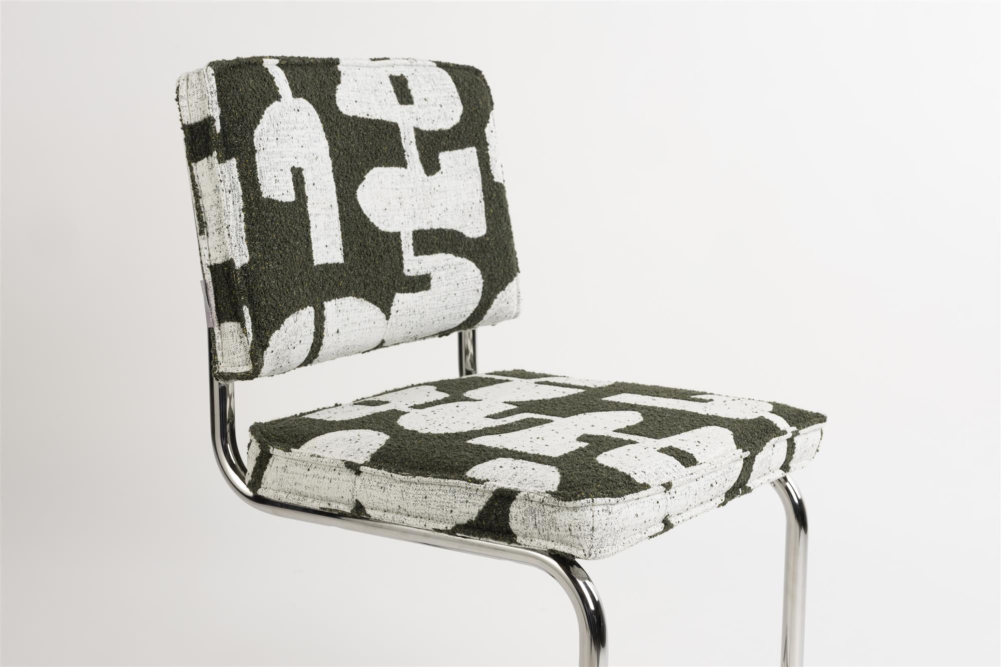 Stuhl RIDGE DECO SYMBOLS grün mit Weiß [Donata] [Amelia spr]