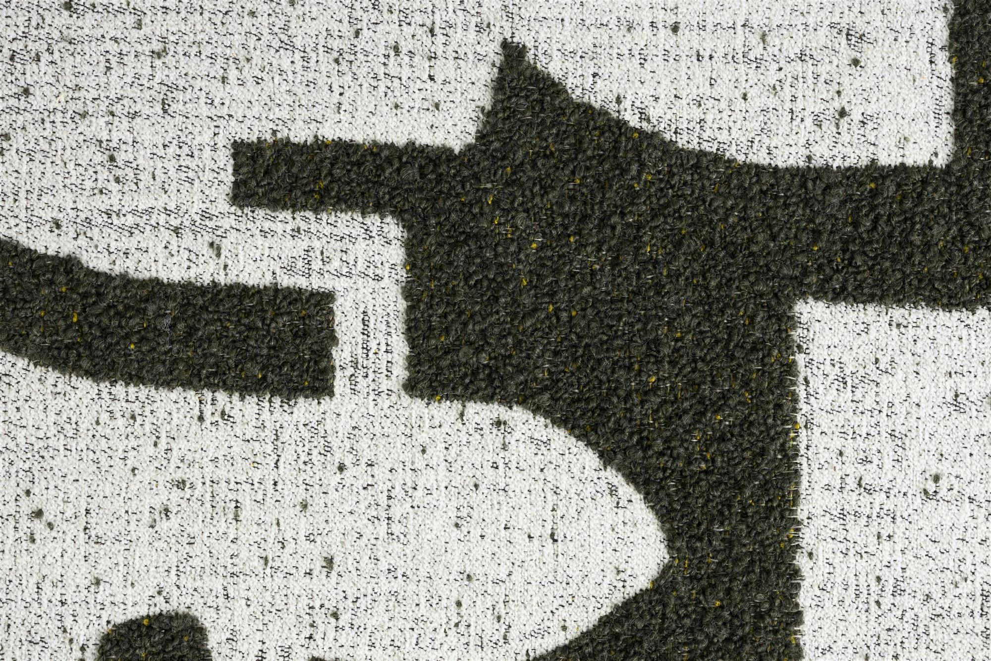 Stuhl RIDGE DECO SYMBOLS grün mit Weiß [Donata] [Amelia spr]