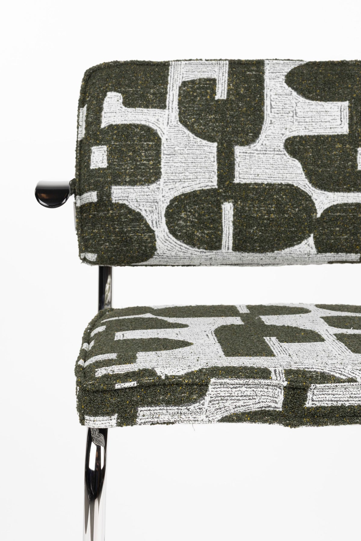 Krzesło z podłokietnikami RIDGE DECO SYMBOLS zielony – ujęcie 5