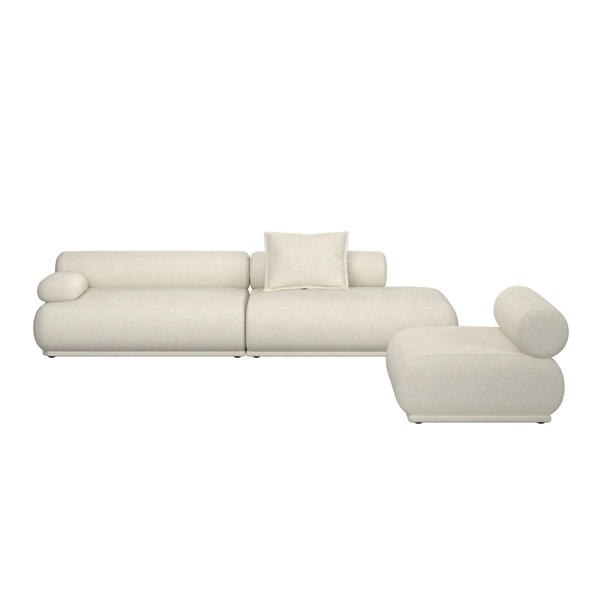 Sofa 4,5-osobowa REMBRANDT beżowy lewostronny – ujęcie 3