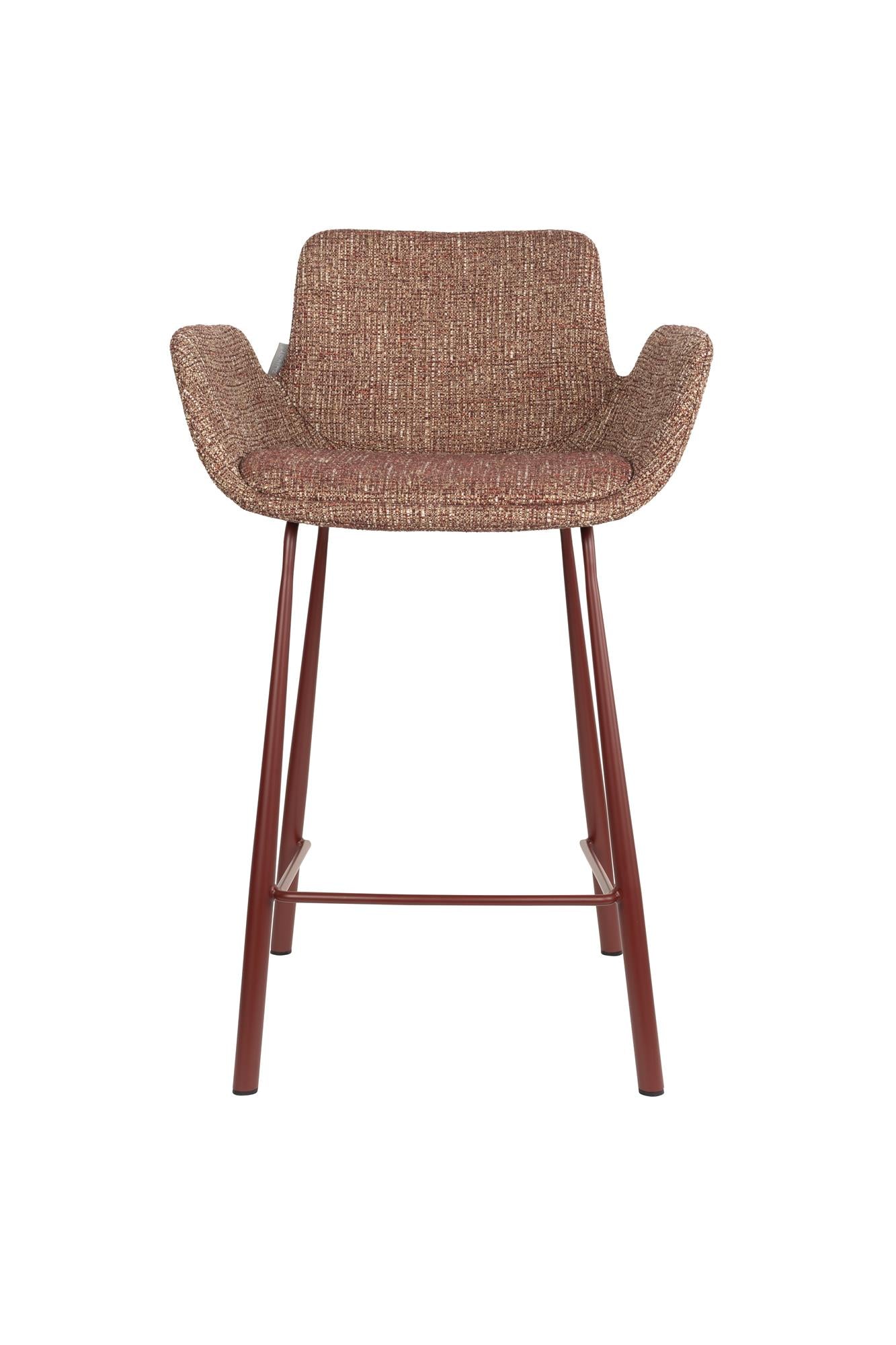 Barhocker BRIT, ziegelroter Melange