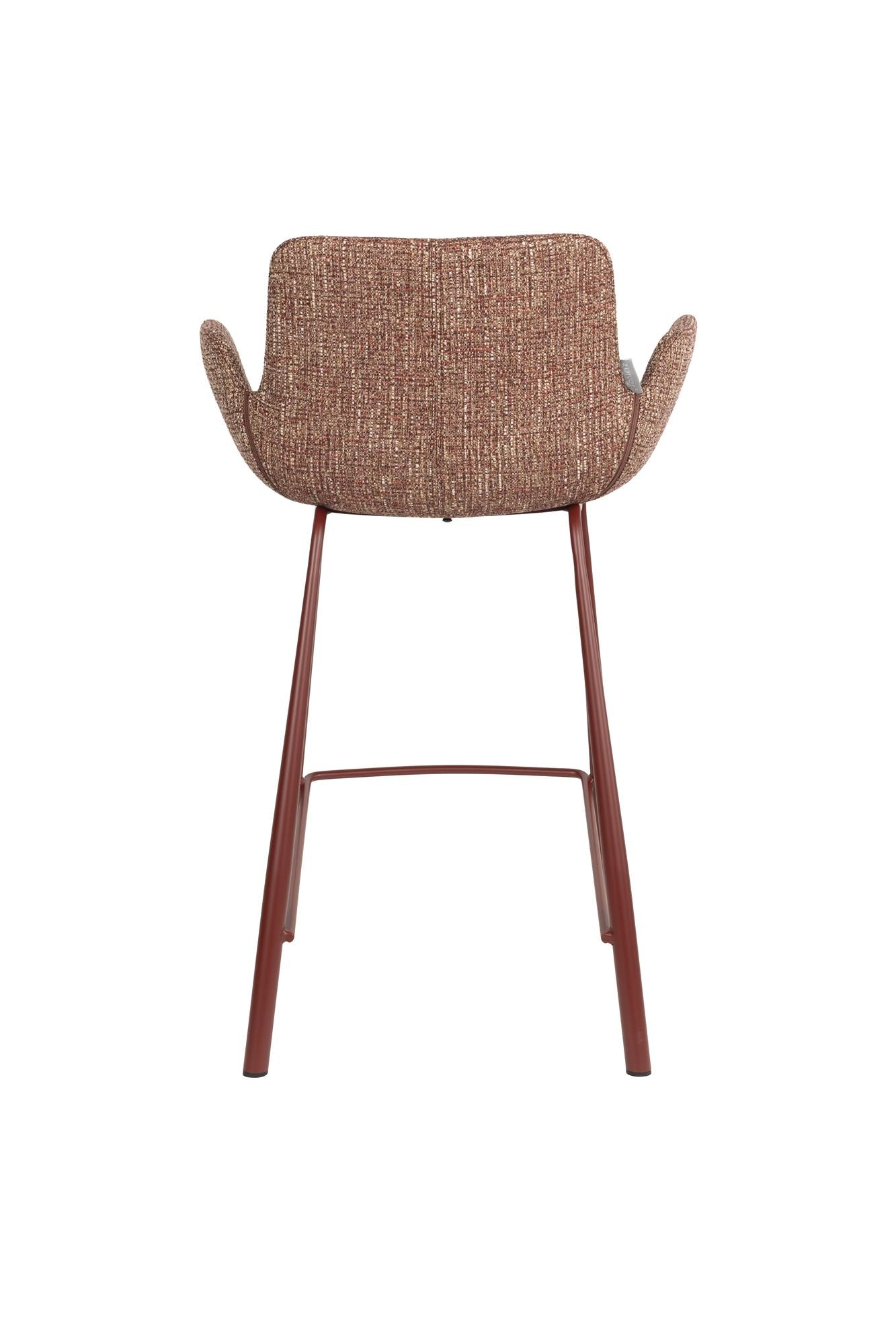 Barhocker BRIT, ziegelroter Melange