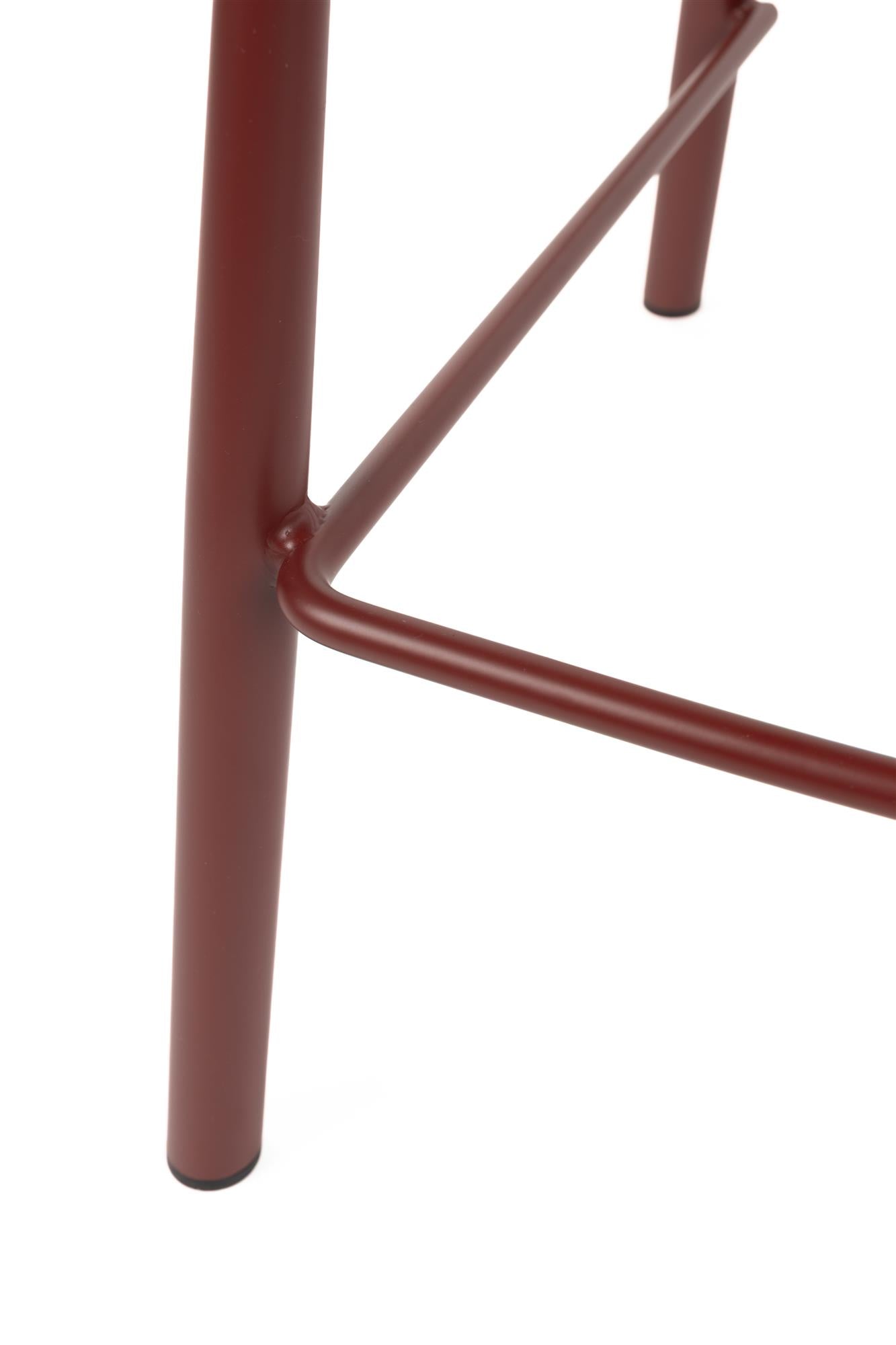 Barhocker BRIT, ziegelroter Melange