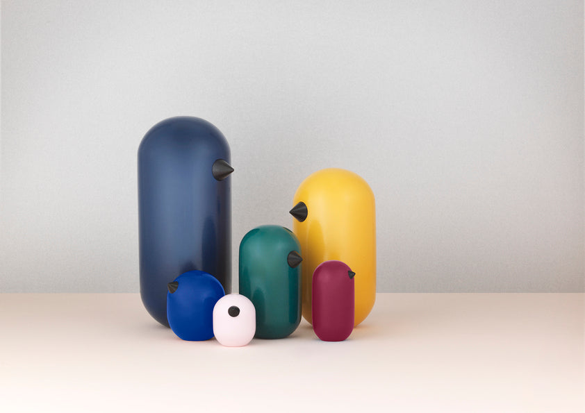 Little Bird Blue wooden figurine