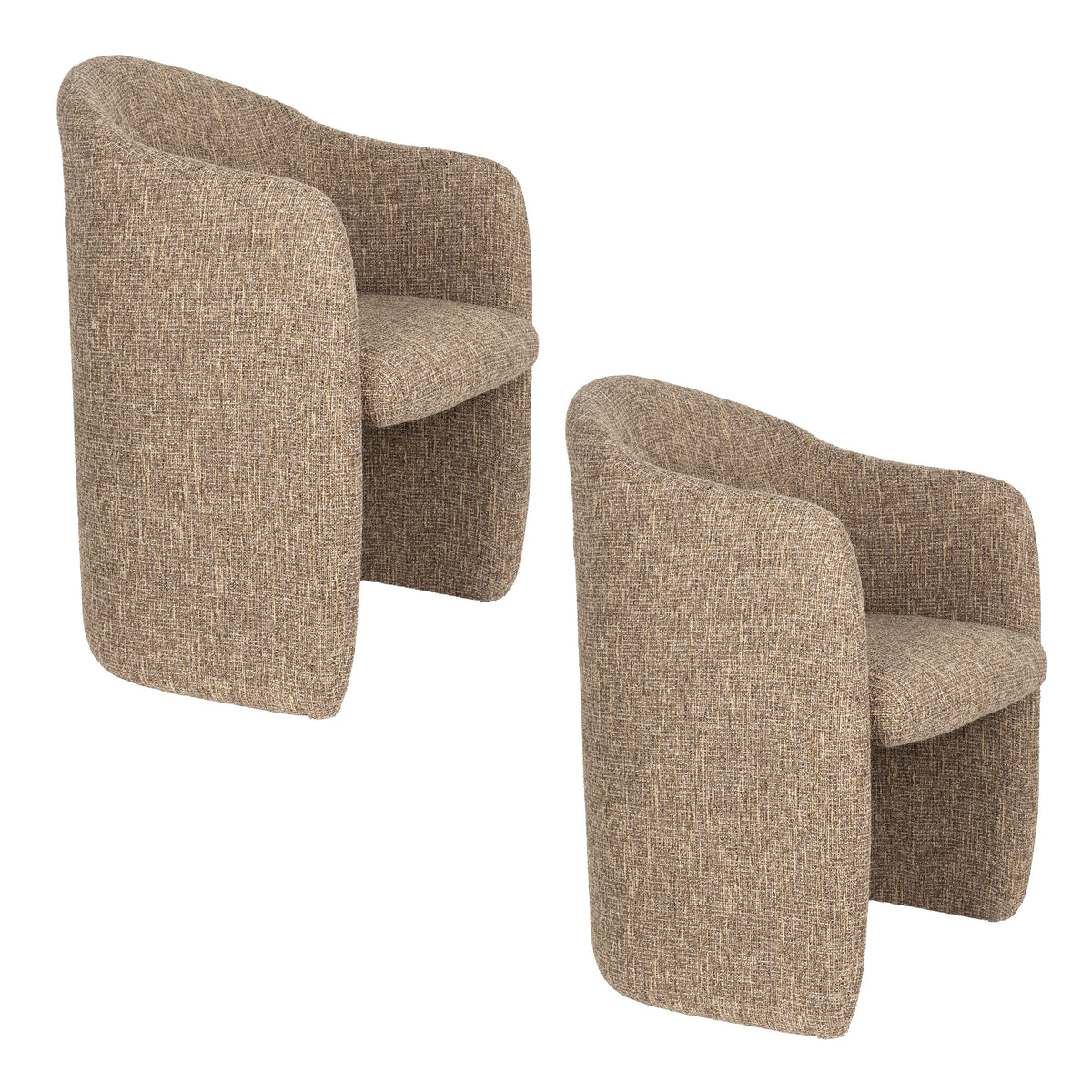 Stuhl CONTOUR hellbraun meliert