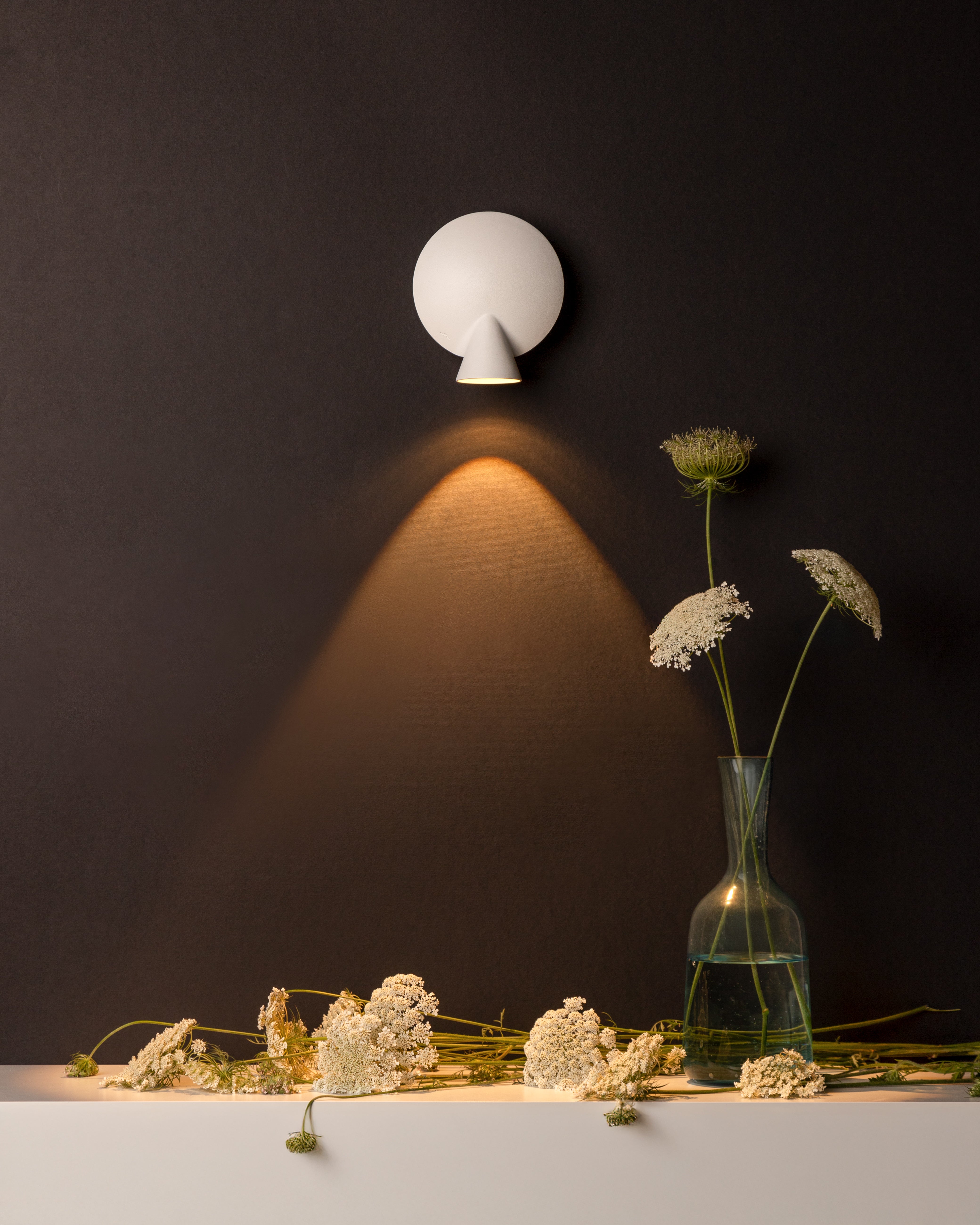 Lampa ścienna TORTUGA biały