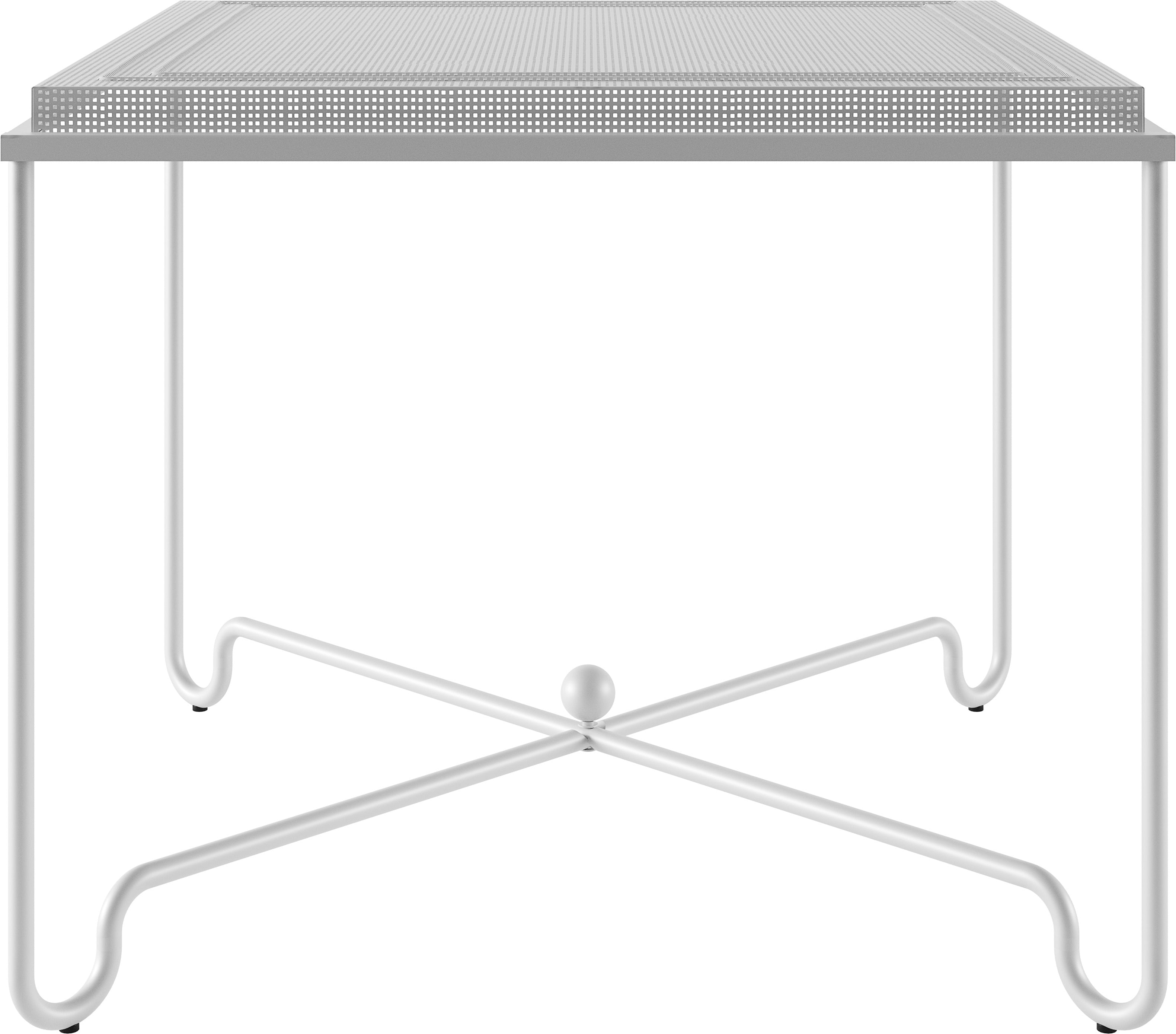 TROPIQUE garden table white steel