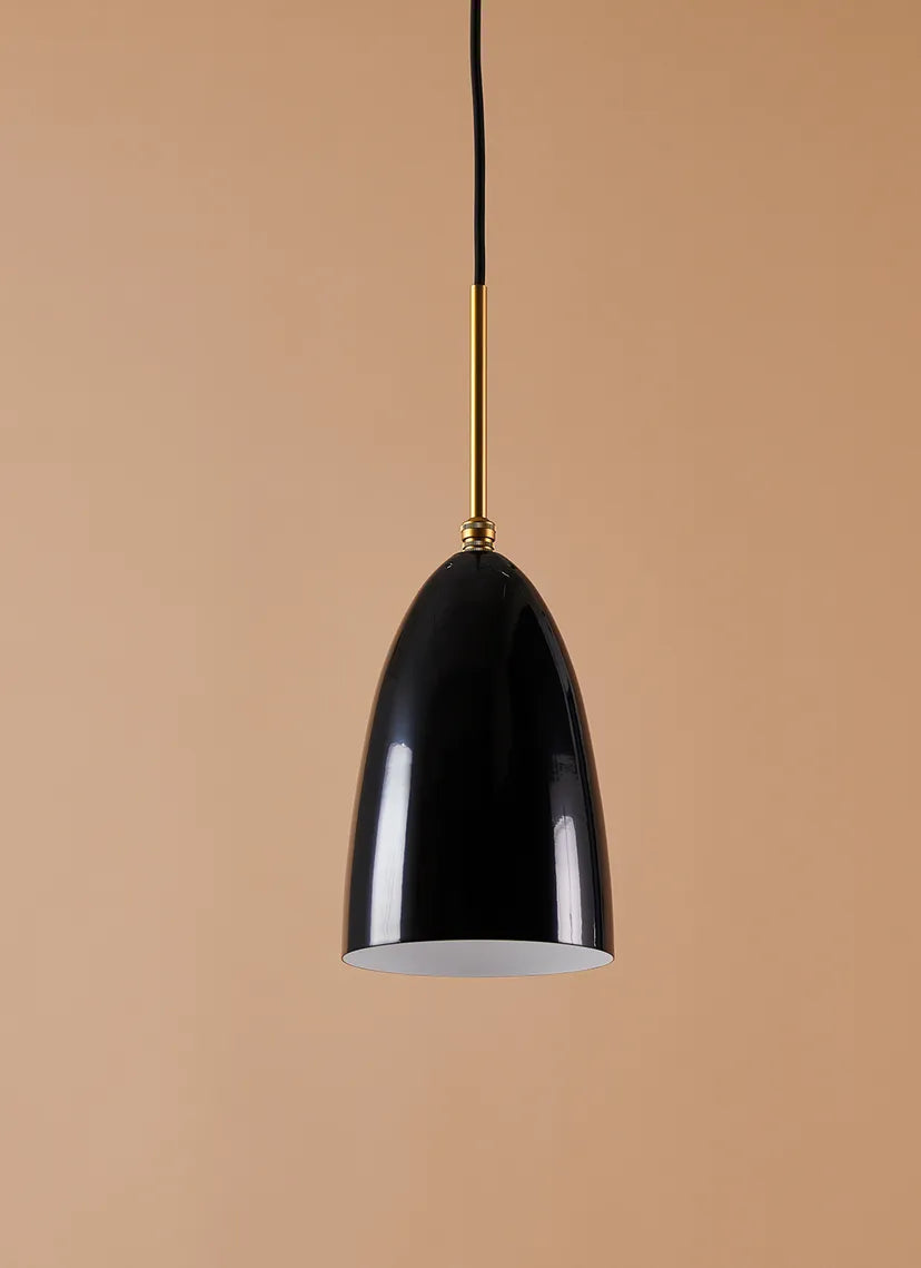 GRÄSHOPPA Black Glossy Pendant Lamp