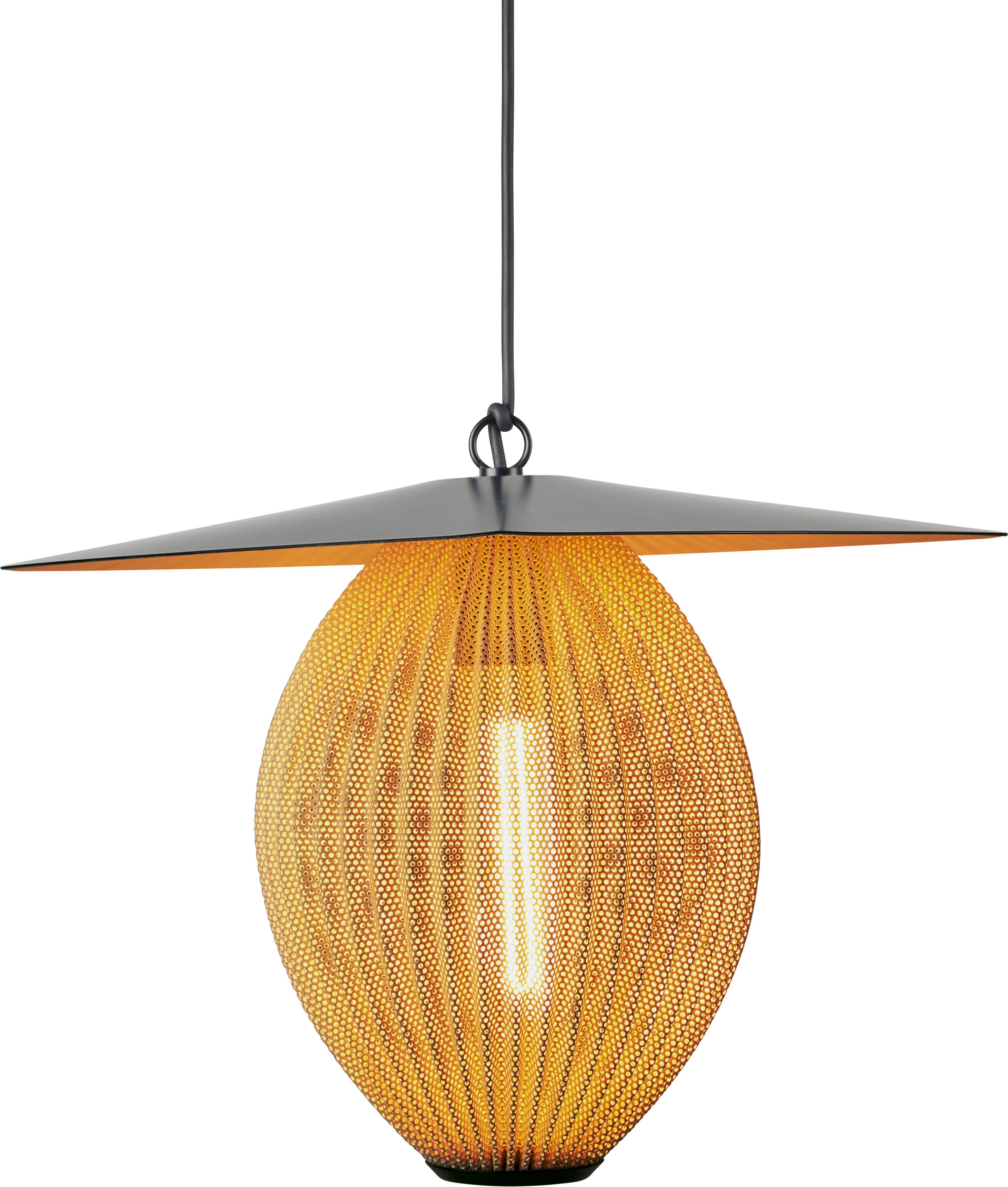 Mustard outdoor pendant lamp SATELLITE