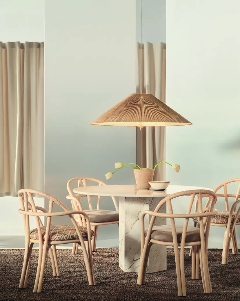 Polsterstuhl BISTRA mit Rattanbasis