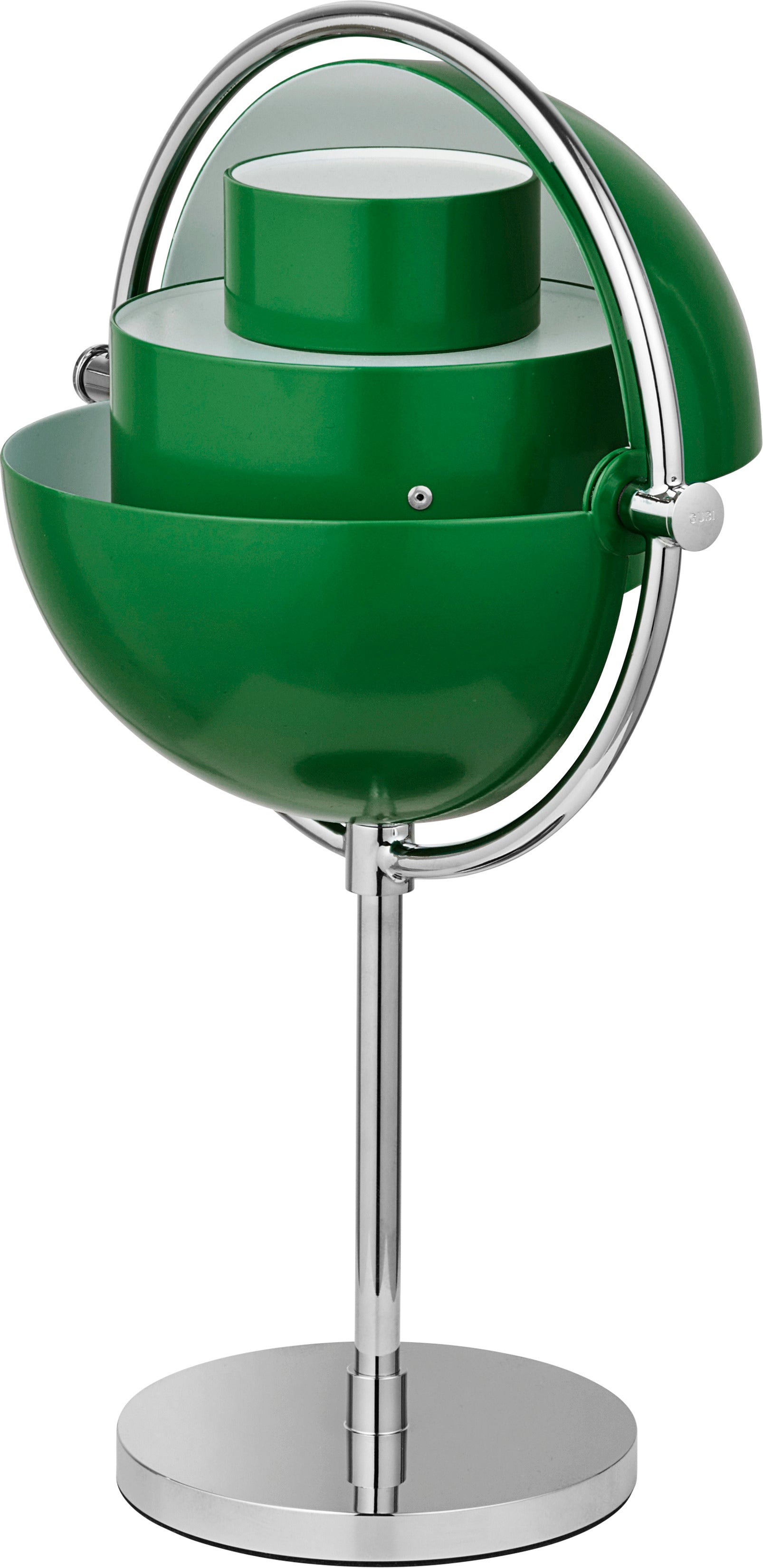 Portable lamp MULTI-LITE green with chrome base