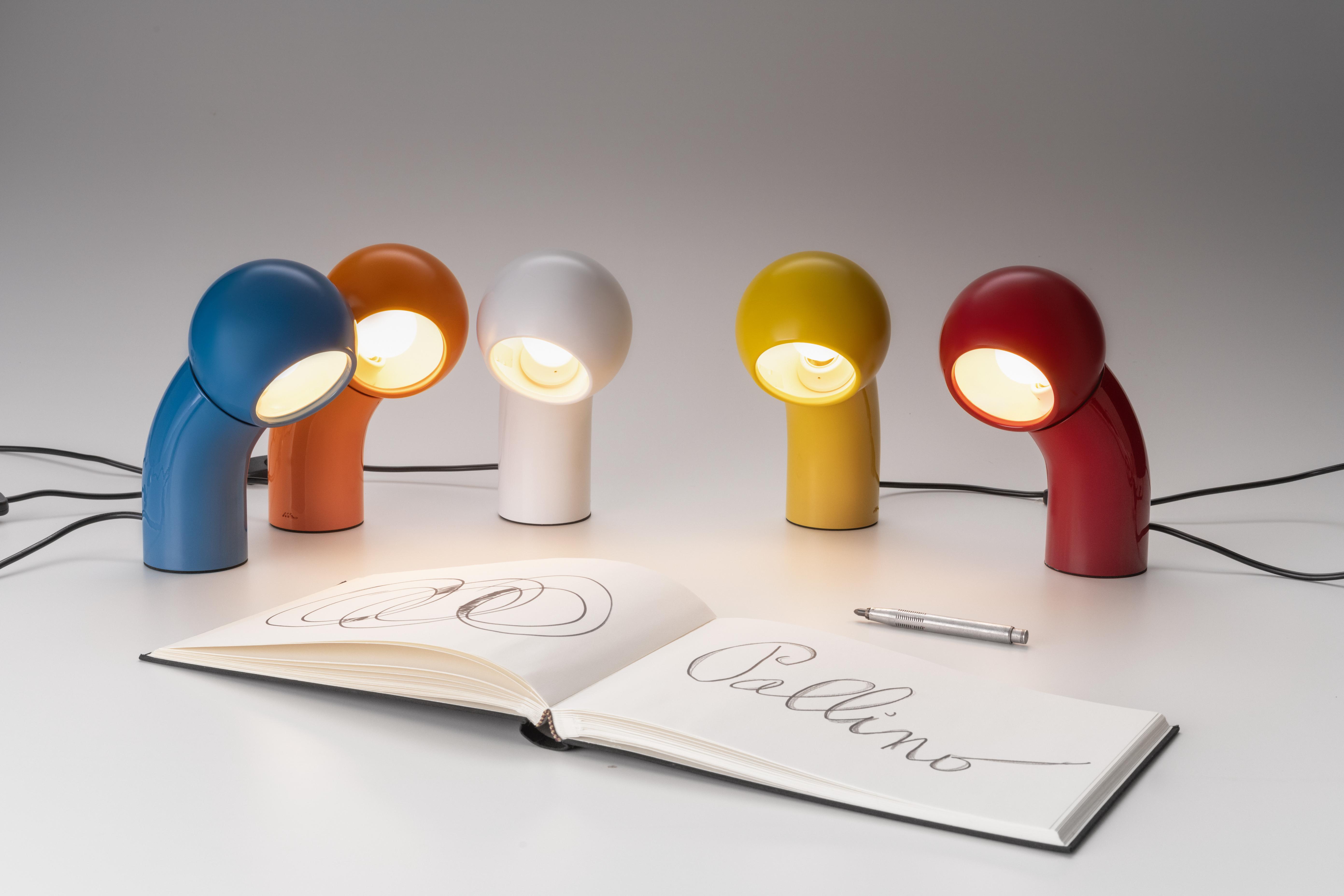Lampa stołowa PALLINO połyskujący biały