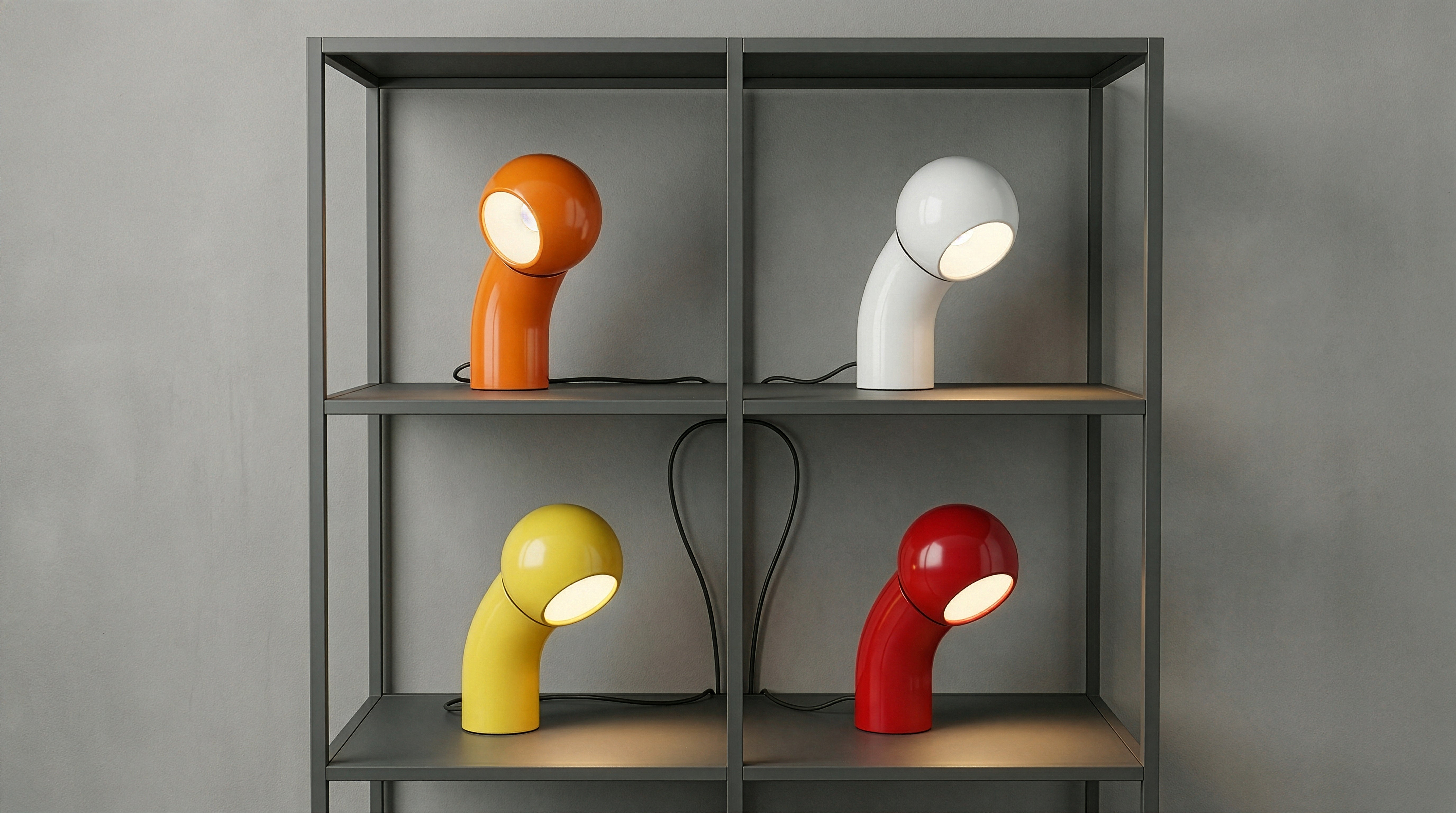Lampa stołowa PALLINO połyskujący biały