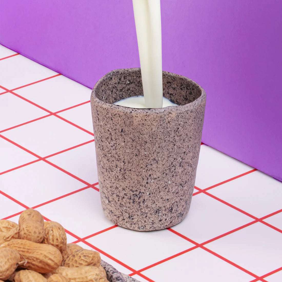 NEWLITHIC Glass Set Gray Porcelain