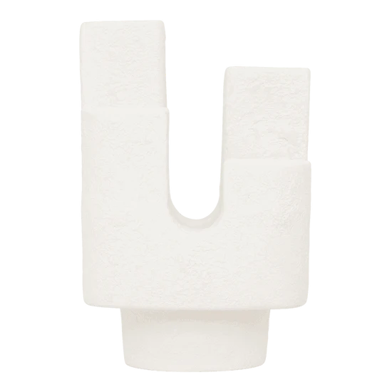 CUARTO Tischleuchte weiße Keramik