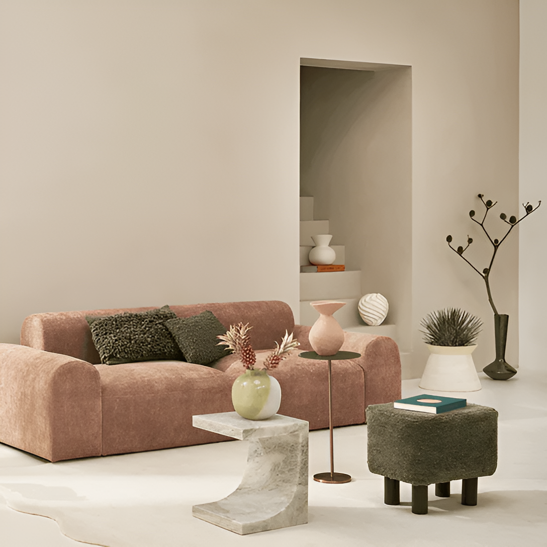 MALIN Kissen graugrün