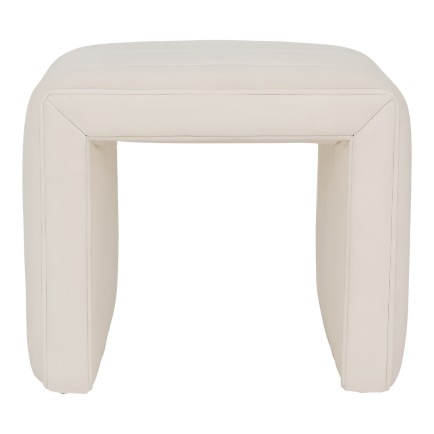 LYNE Pouf cremeweiß