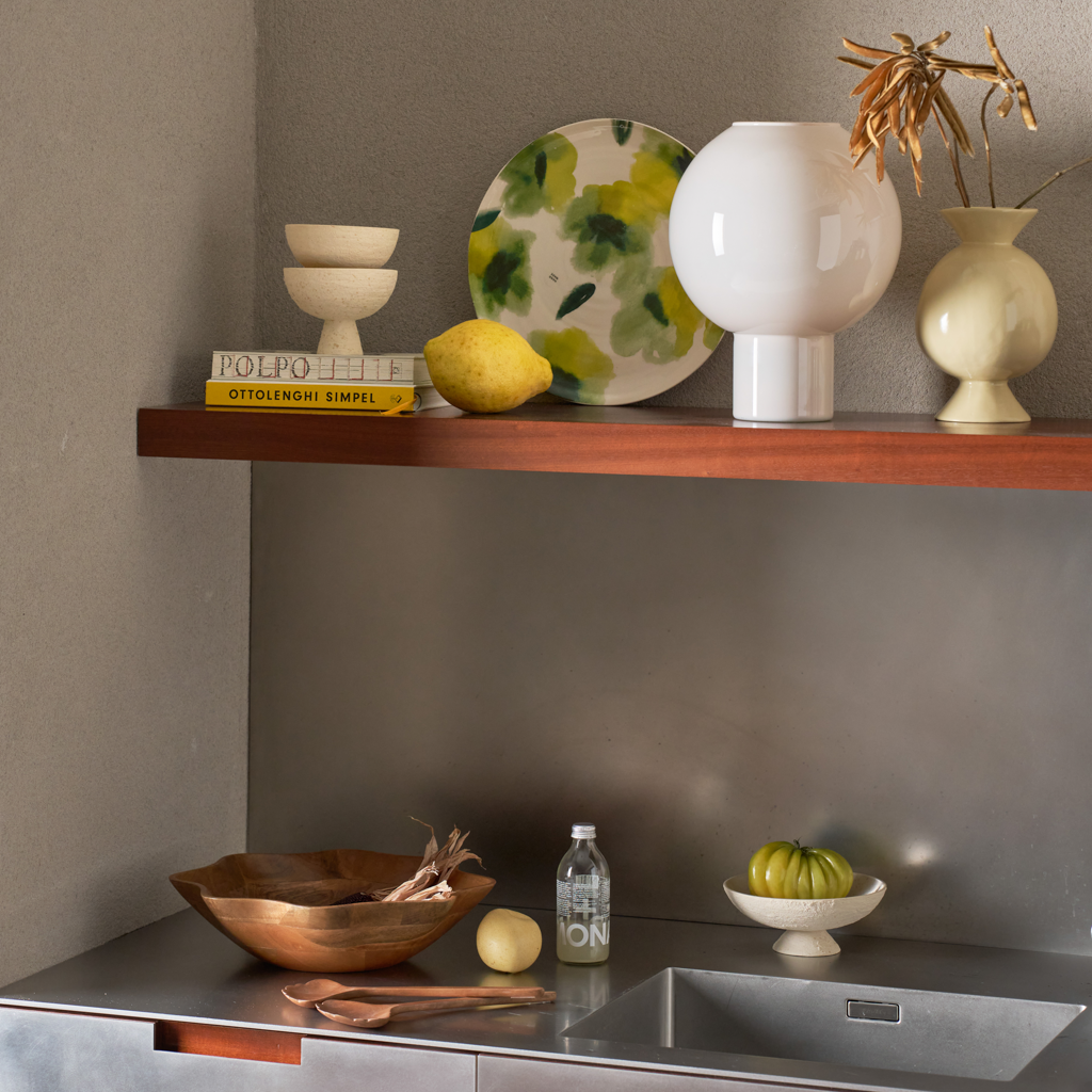 Wazon szklany VAN kremowy