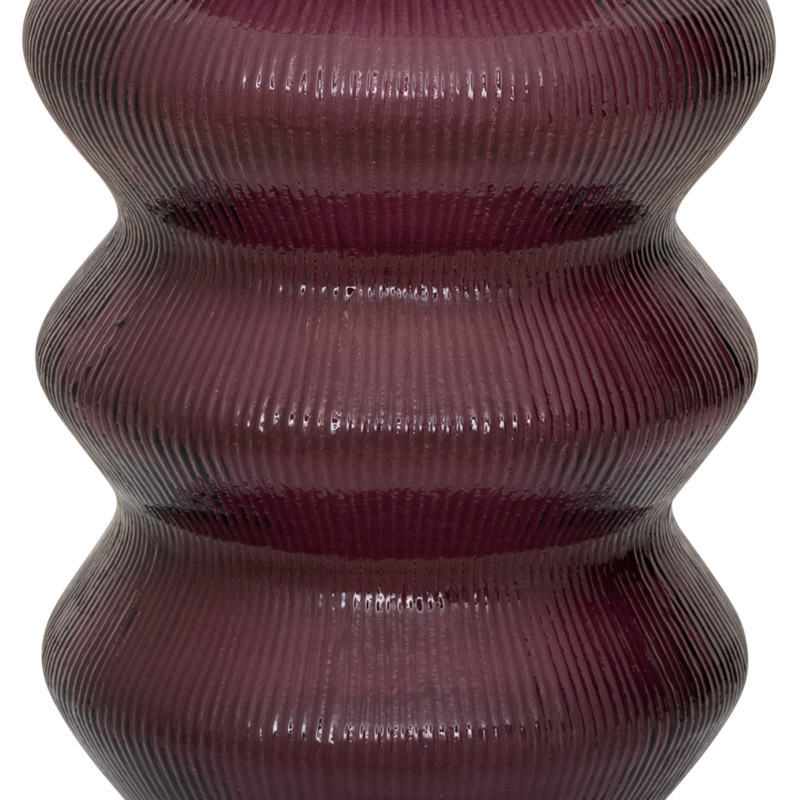 Burgundy Glass Vase LILY