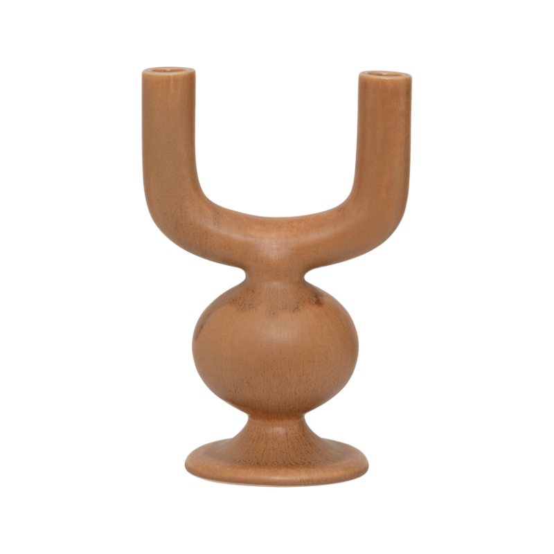 BHEKI Brown Candle Holder