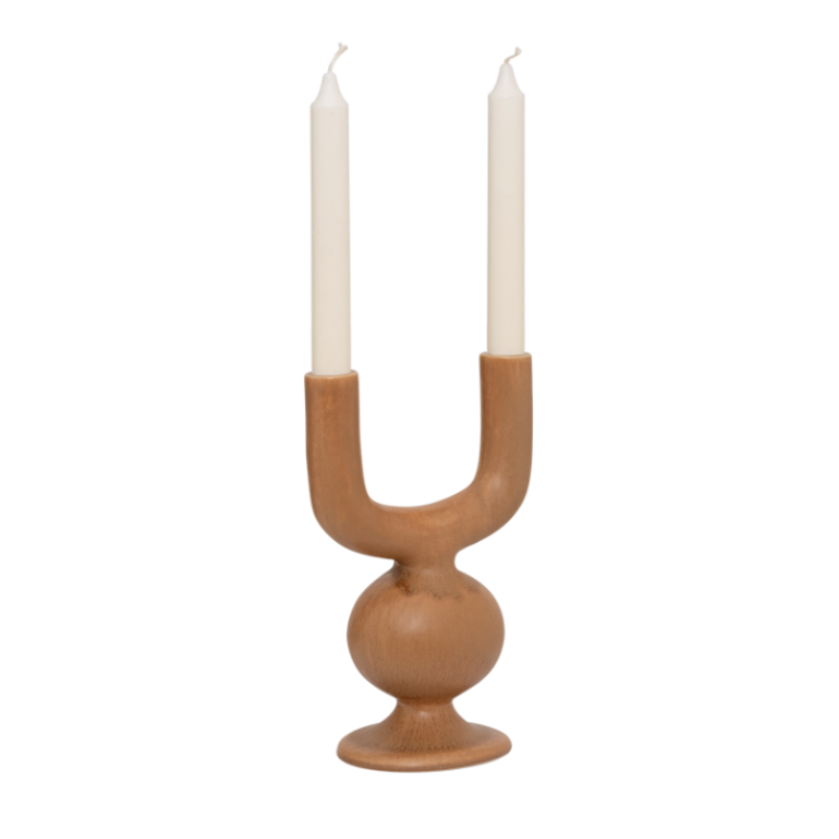 BHEKI Brown Candle Holder