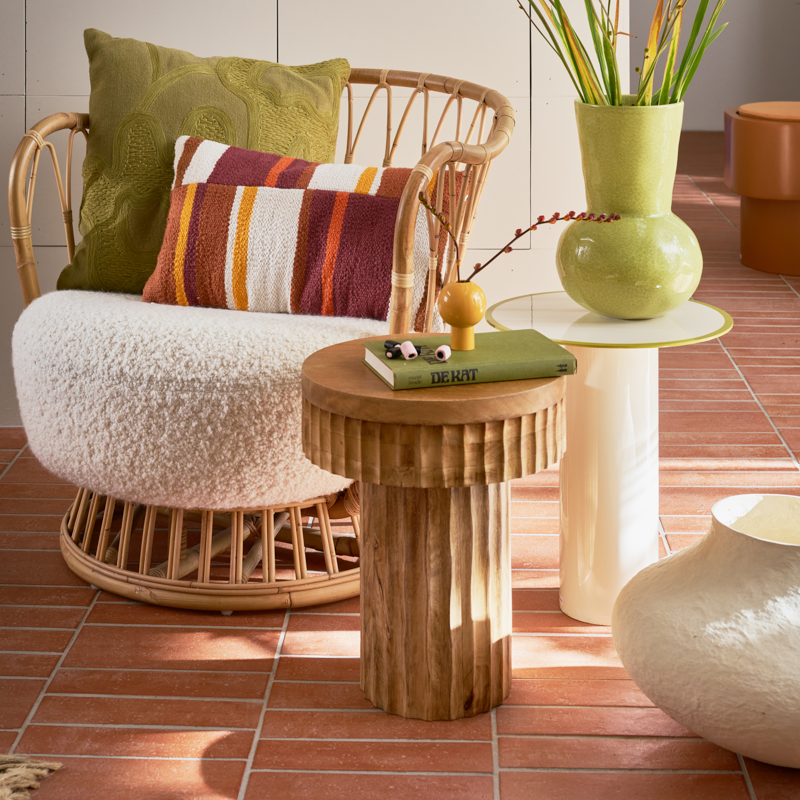 JALI Cushion Brown with Orange