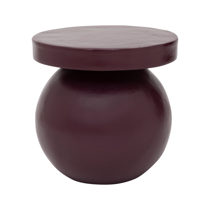 MOSI Plum Side Table Cotton Maché