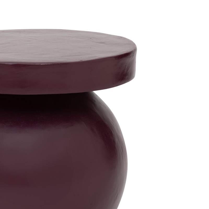 MOSI Plum Side Table Cotton Maché