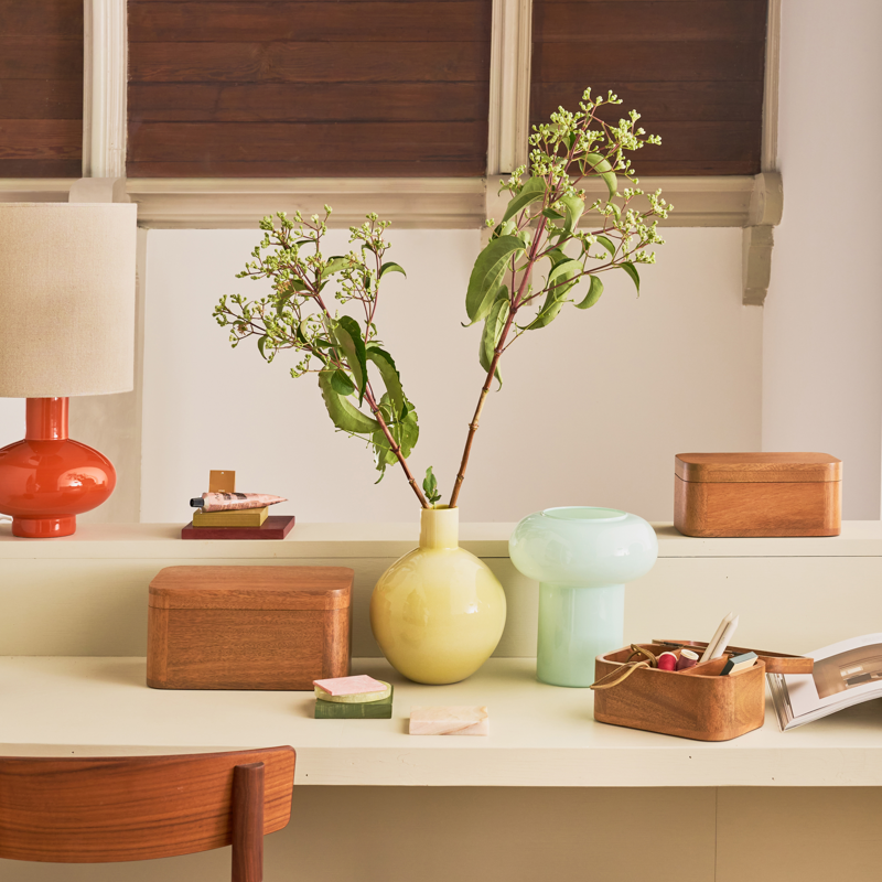 Schmuckkästchen GULDA braunes Mangoholz