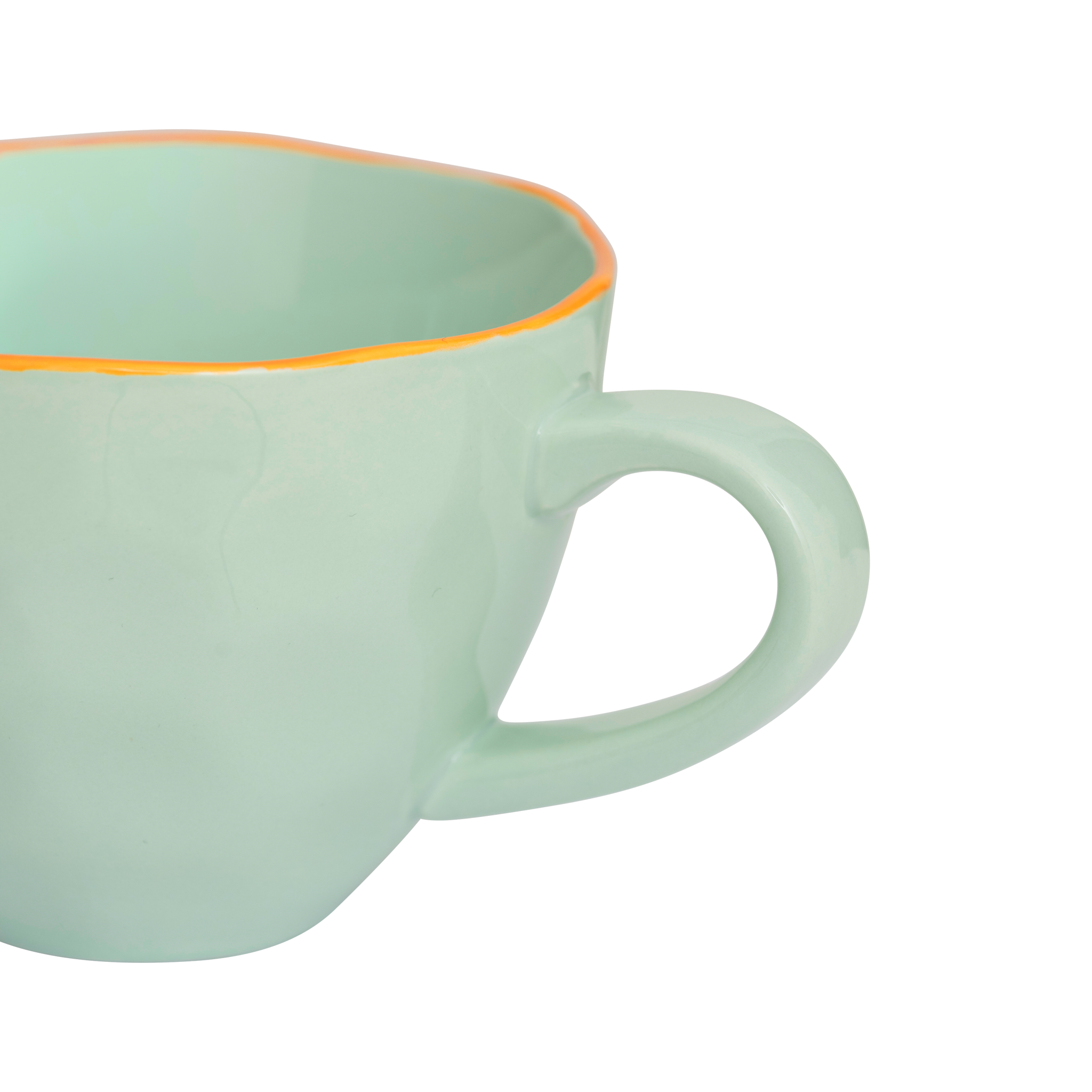 GOOD MORNING mint cappuccino mug