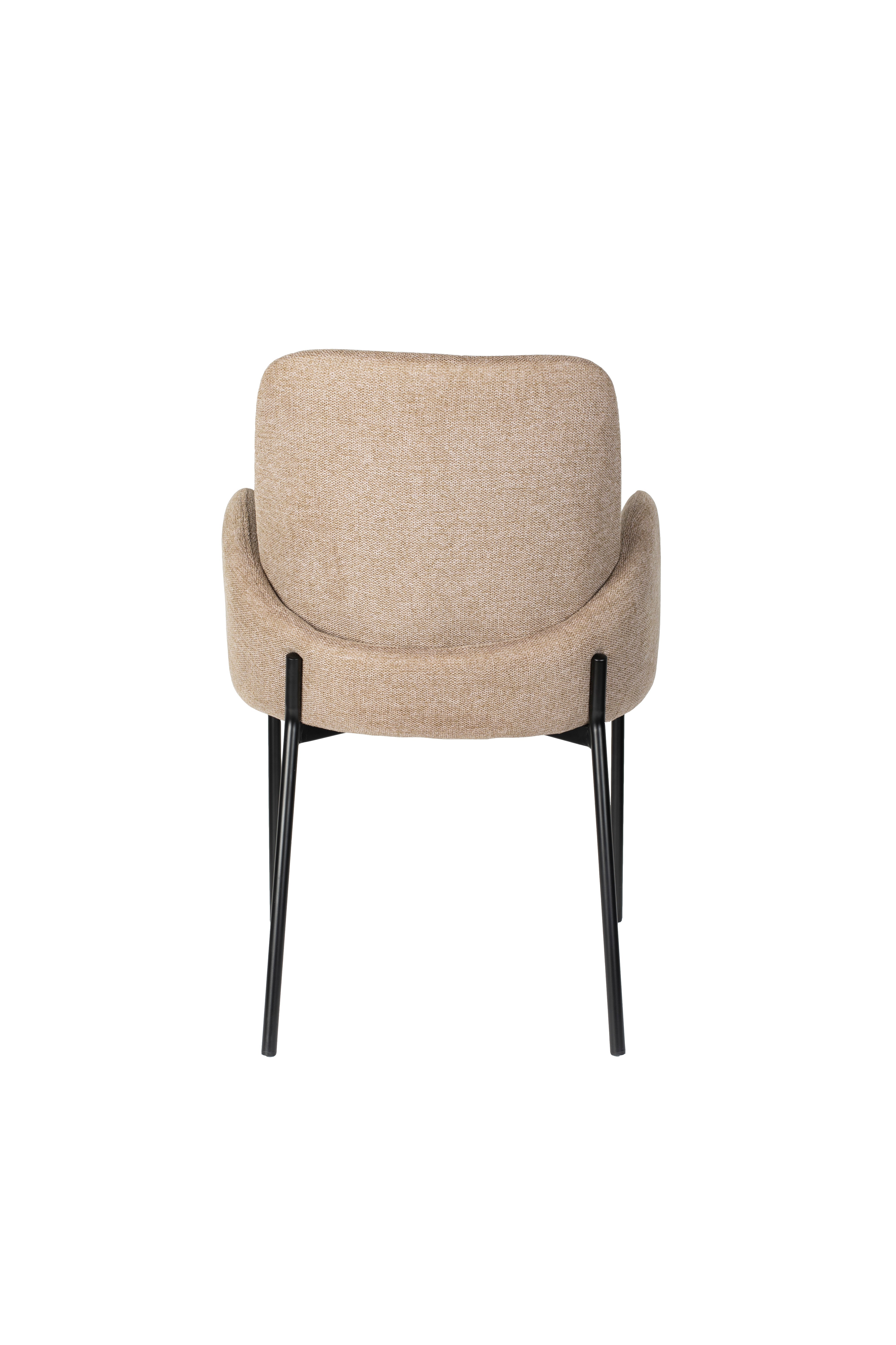 Chair with armrests, i.e. brown