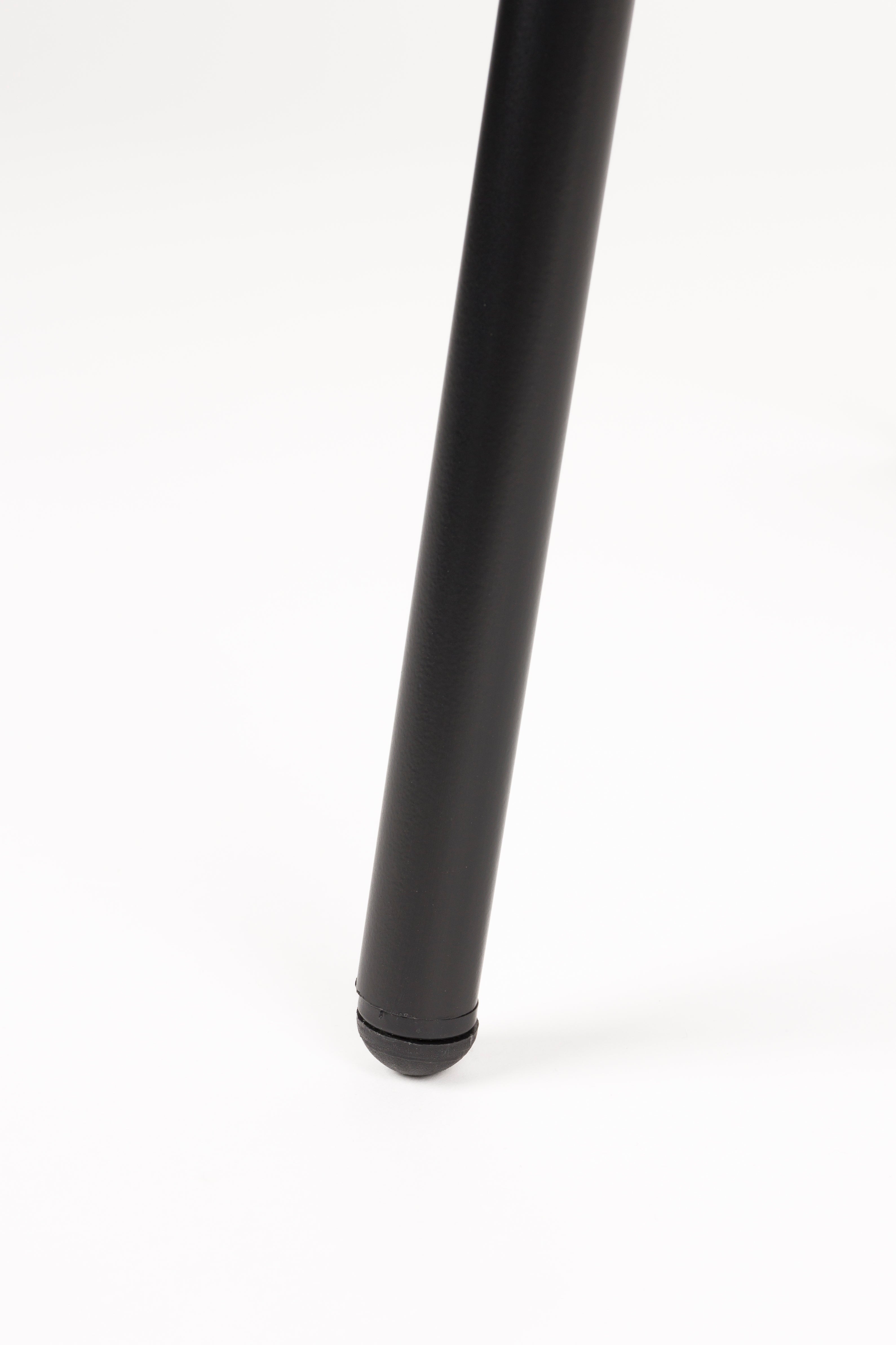 Stuhl JOA Terrakotta mit schwarzem Gestell