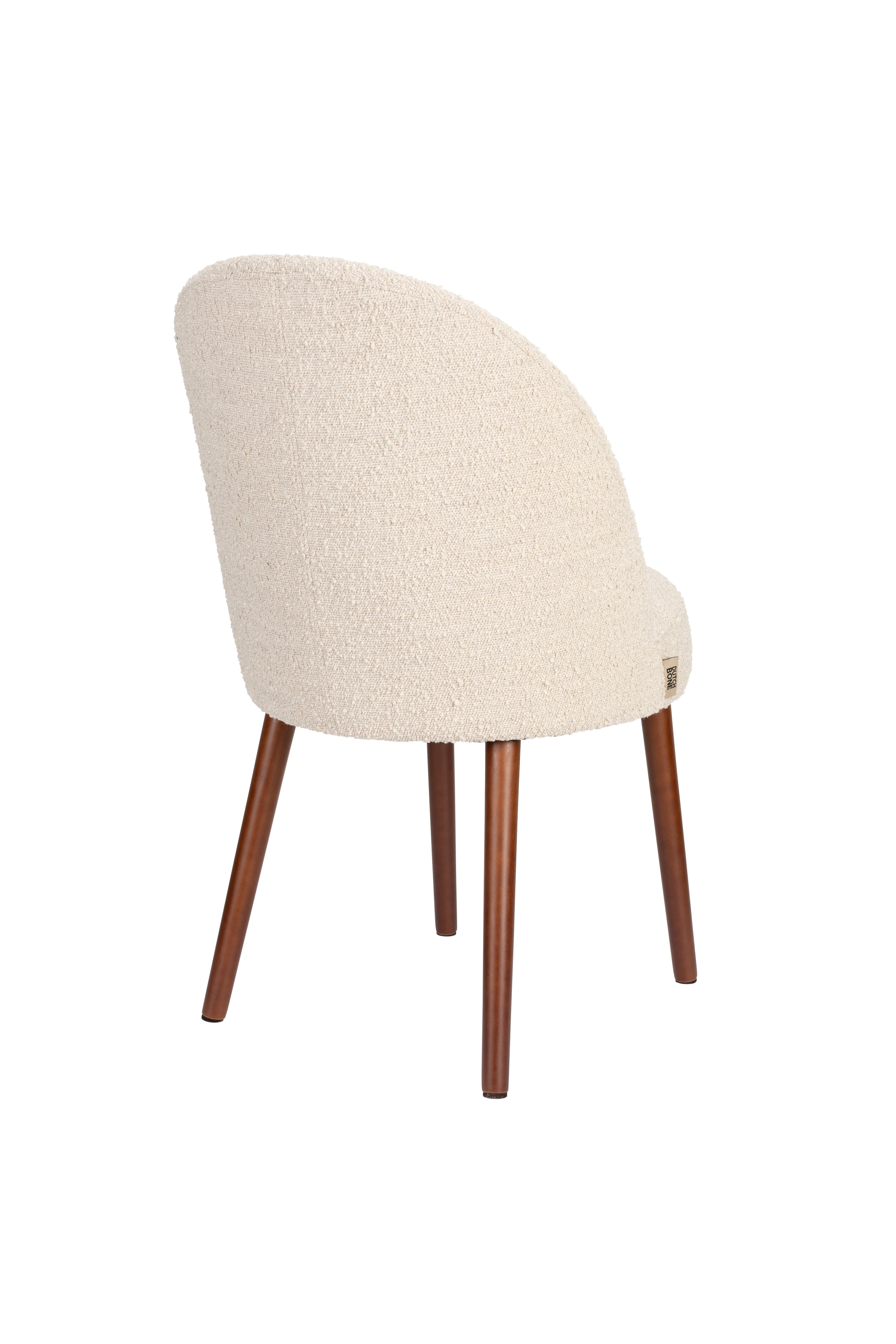 Stuhl BARBARA beige mit Holzgestell