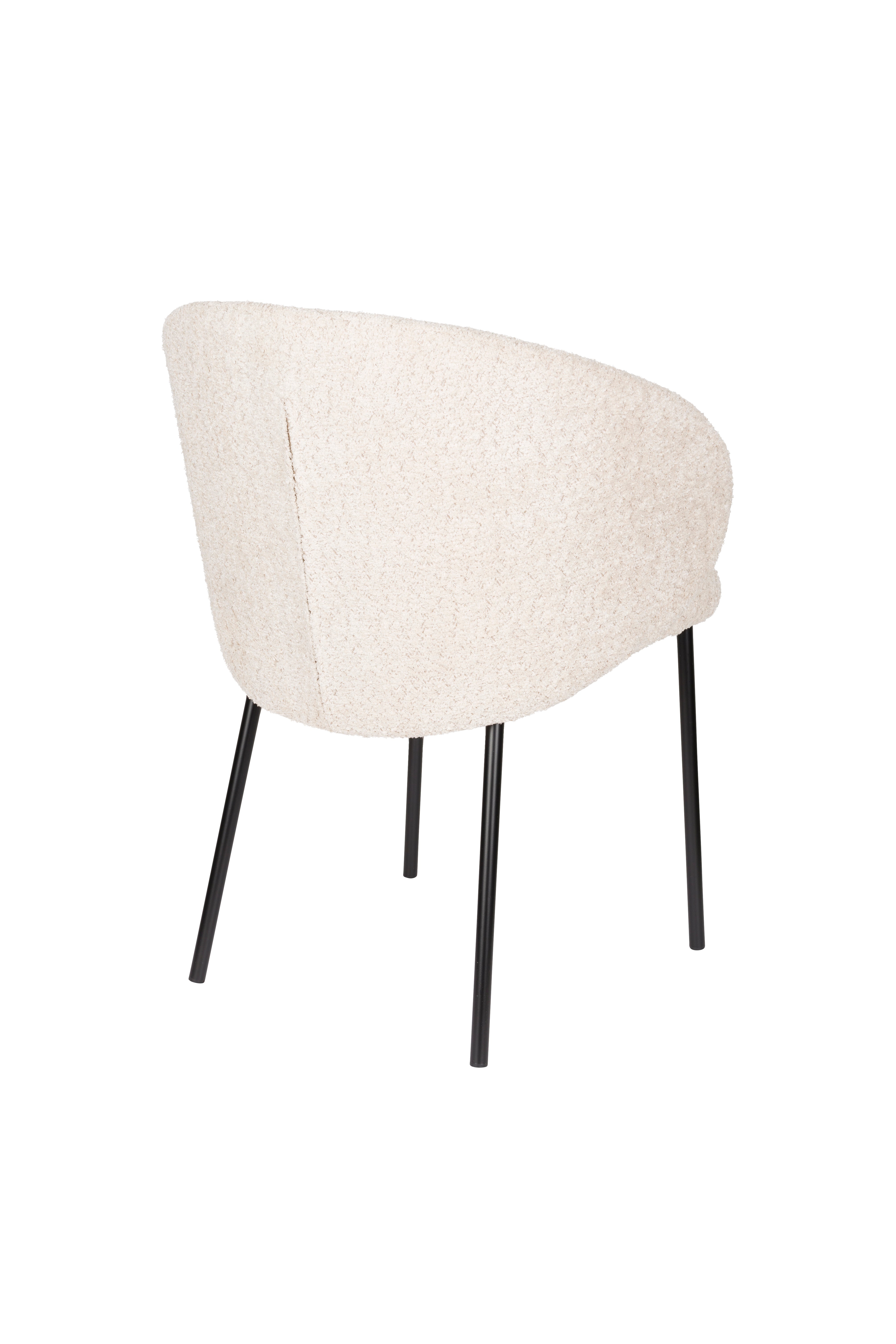 AYLE Chair white with black base