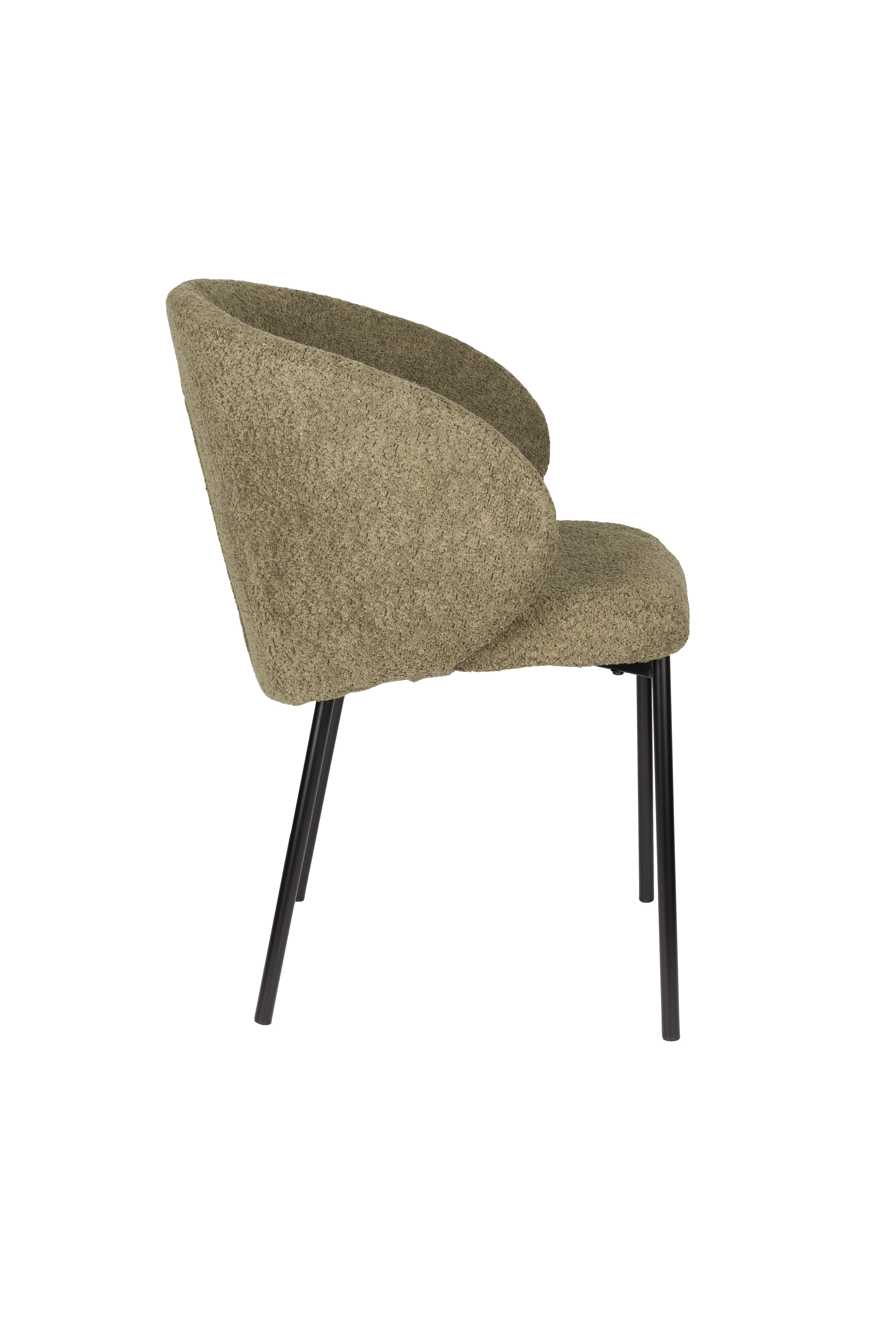 AYLE chair green with black base