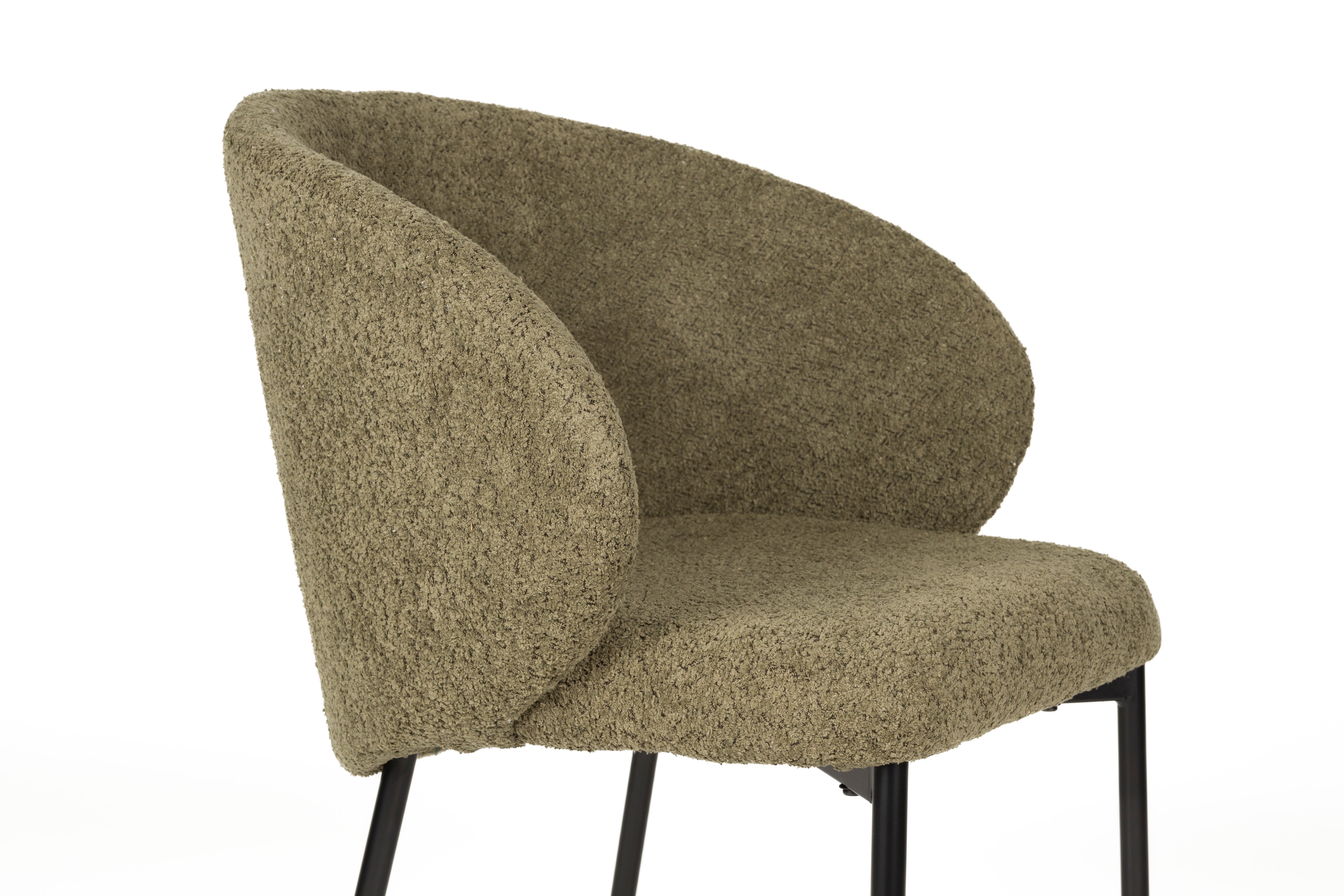 AYLE chair green with black base