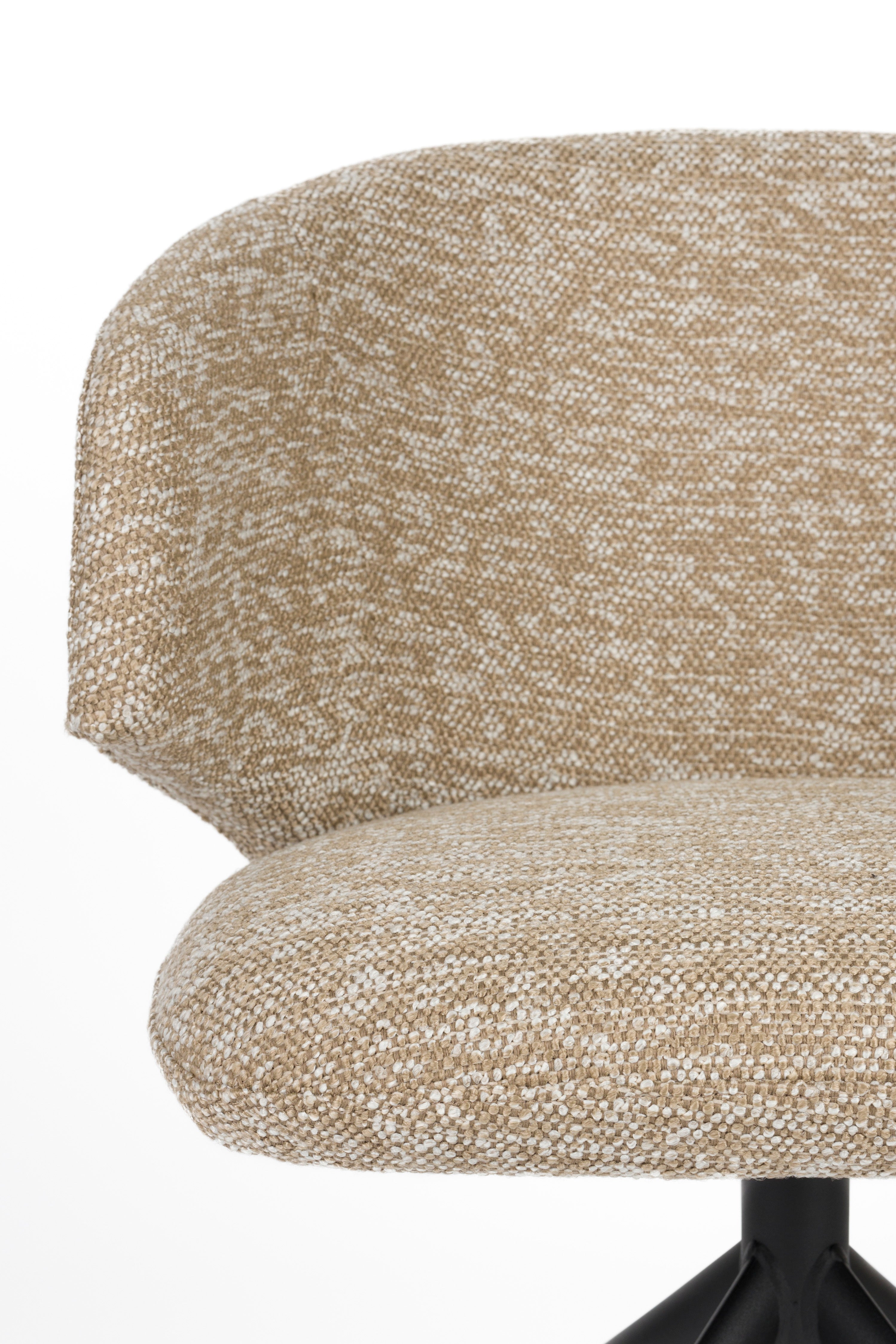 BALADO swivel chair brown with black base