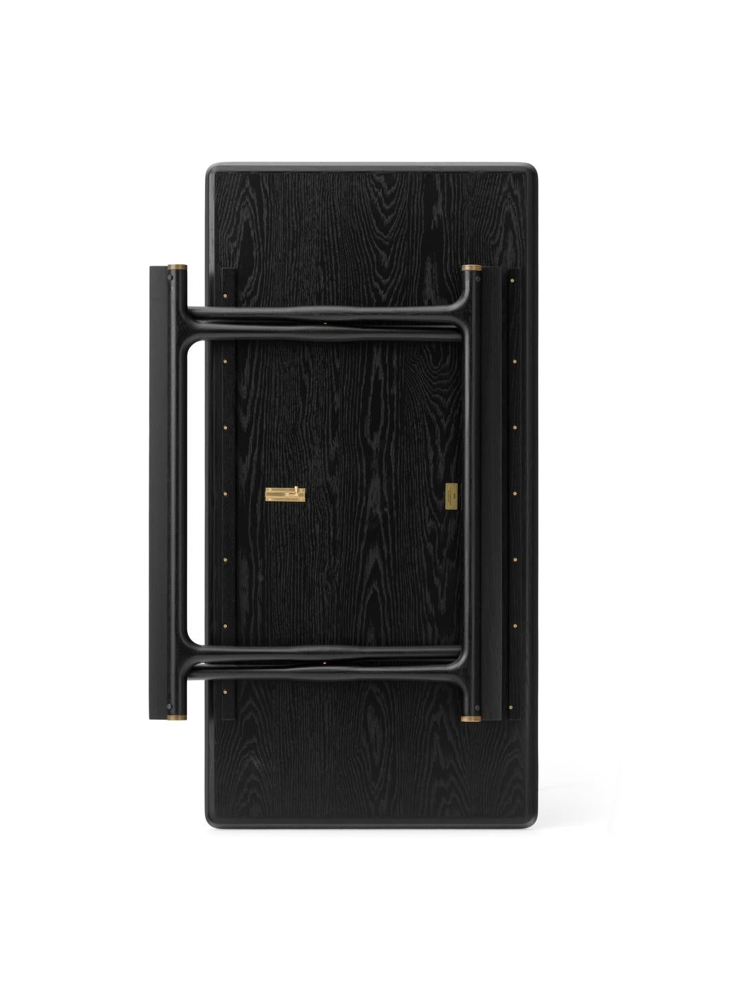 Couchtisch JÄGER aus schwarzem Eichenholz