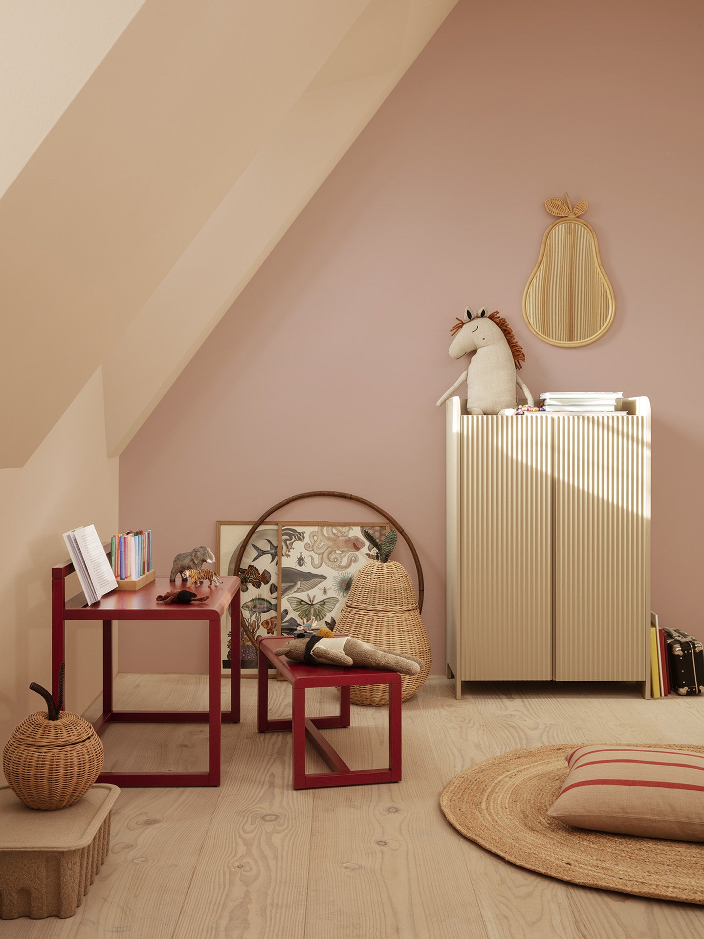 Kinderbank LITTLE ARCHITECT rot 