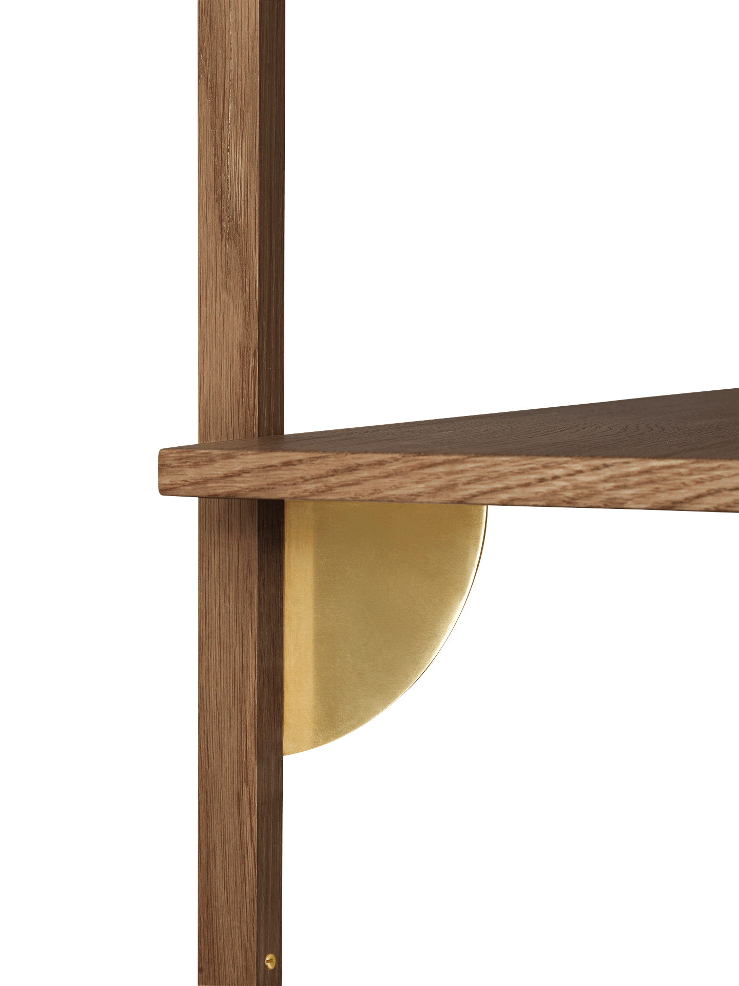 SECTOR TRIPLE NARROW shelf in smoked oak veneer