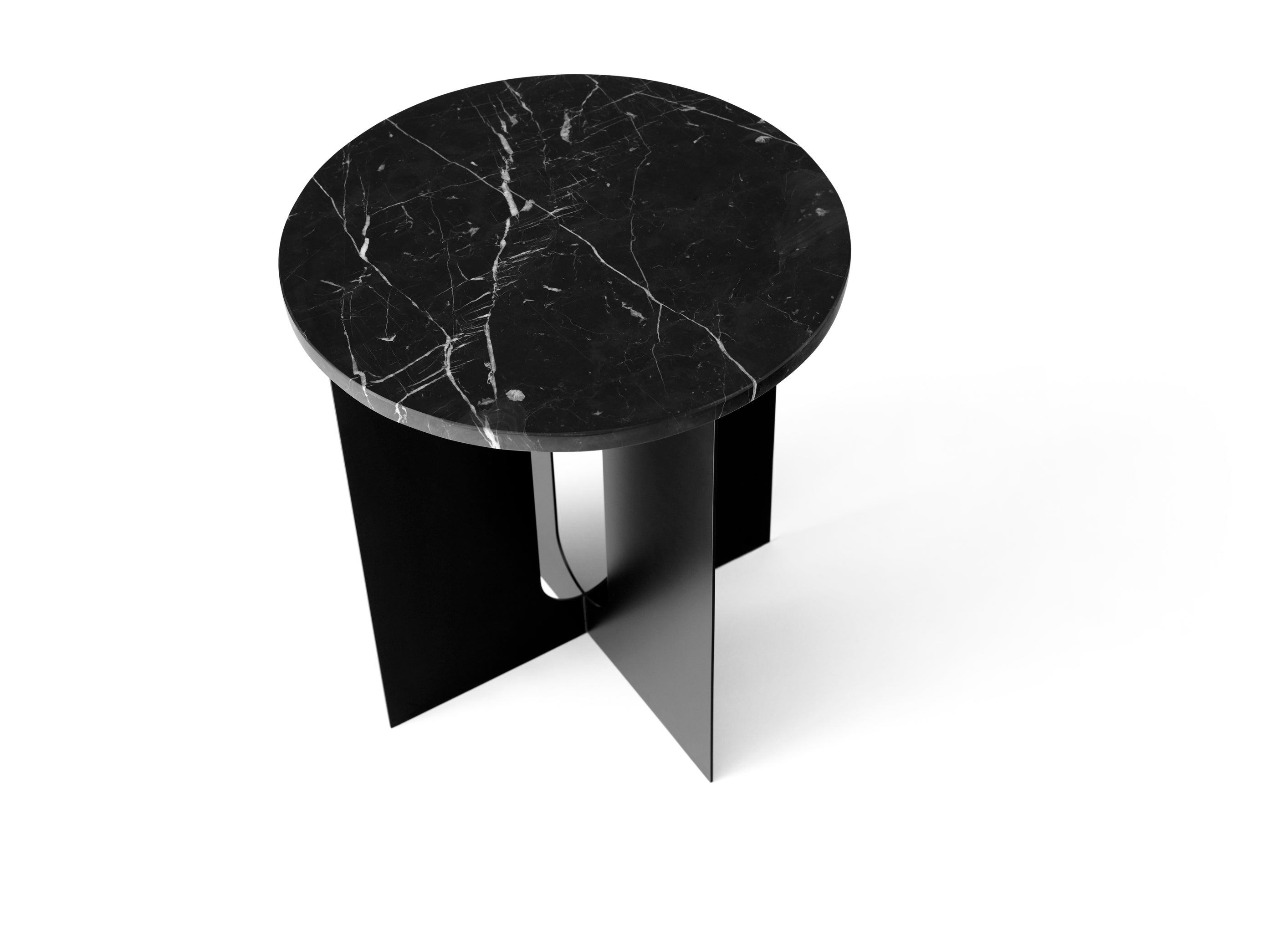 ANDROGYNE side table black marble