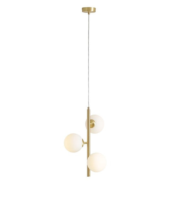 Hanging lamp Finn brass trio
