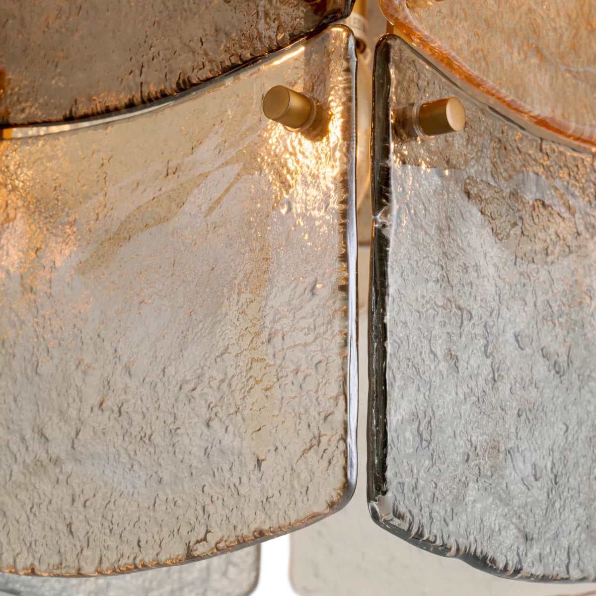 Laurent smoky glass chandelier