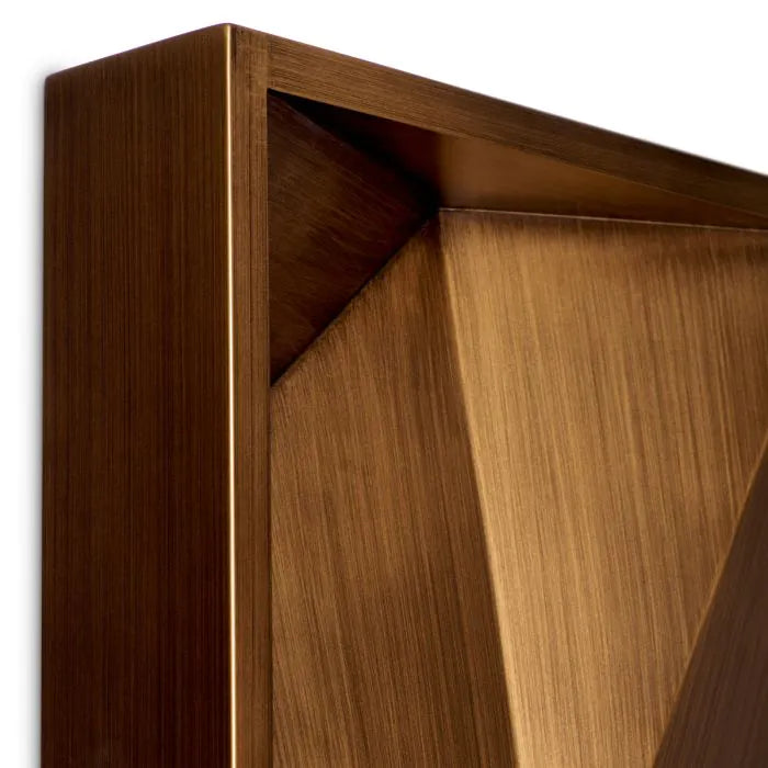 Bravura Wanddekoration Messing