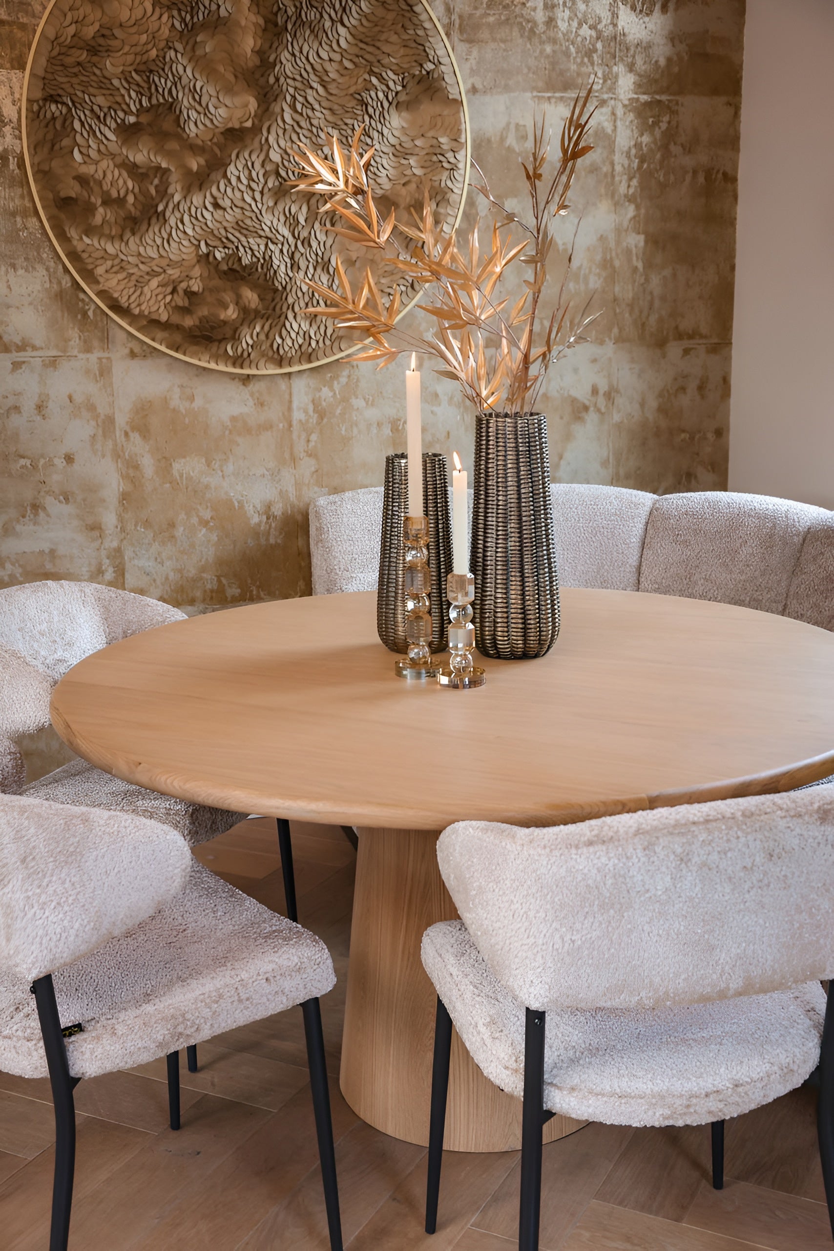 Sofa Eck HILLPARK - mittleres Element abgerundet beige