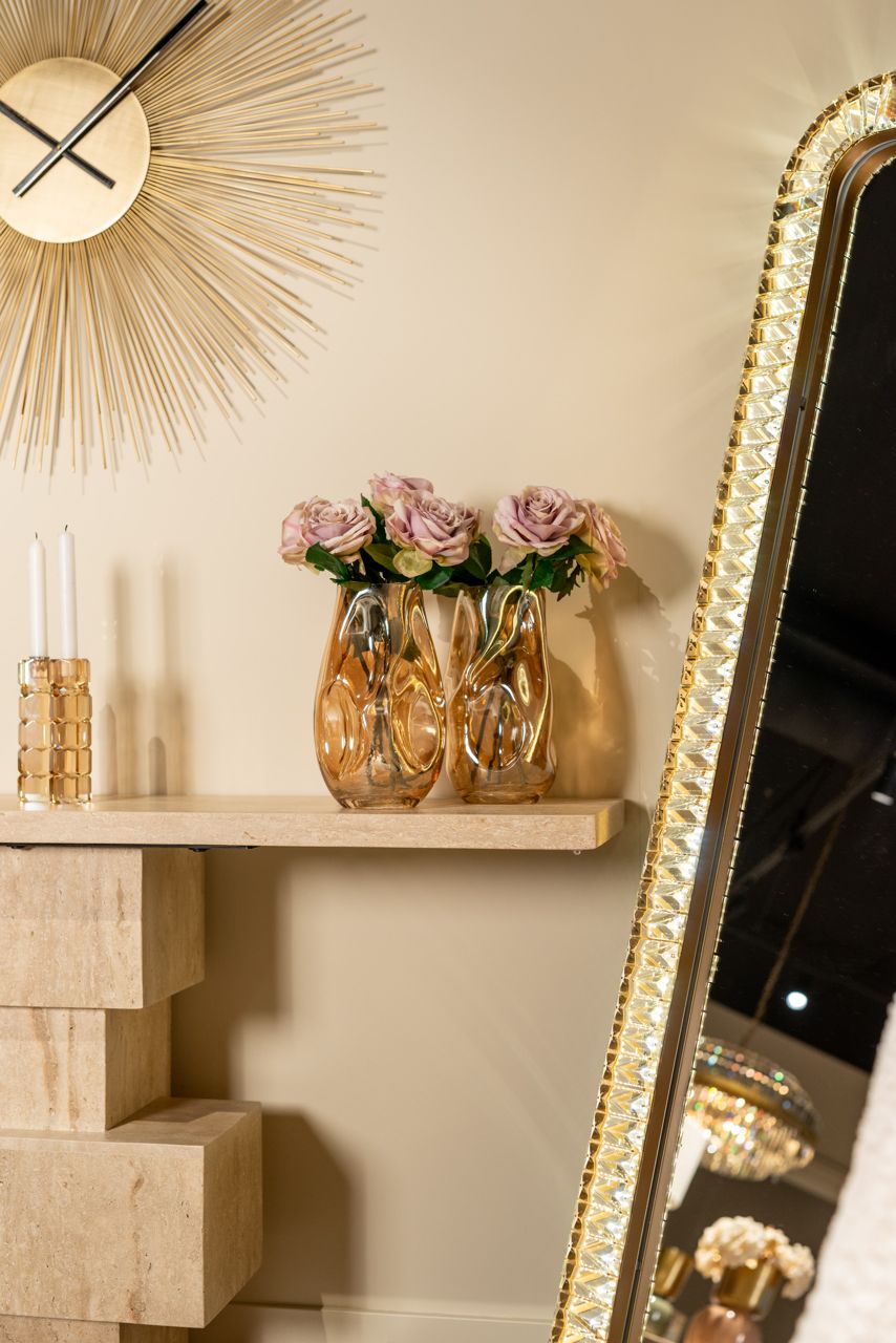 ZOFIA Gold Glass Candle Holder