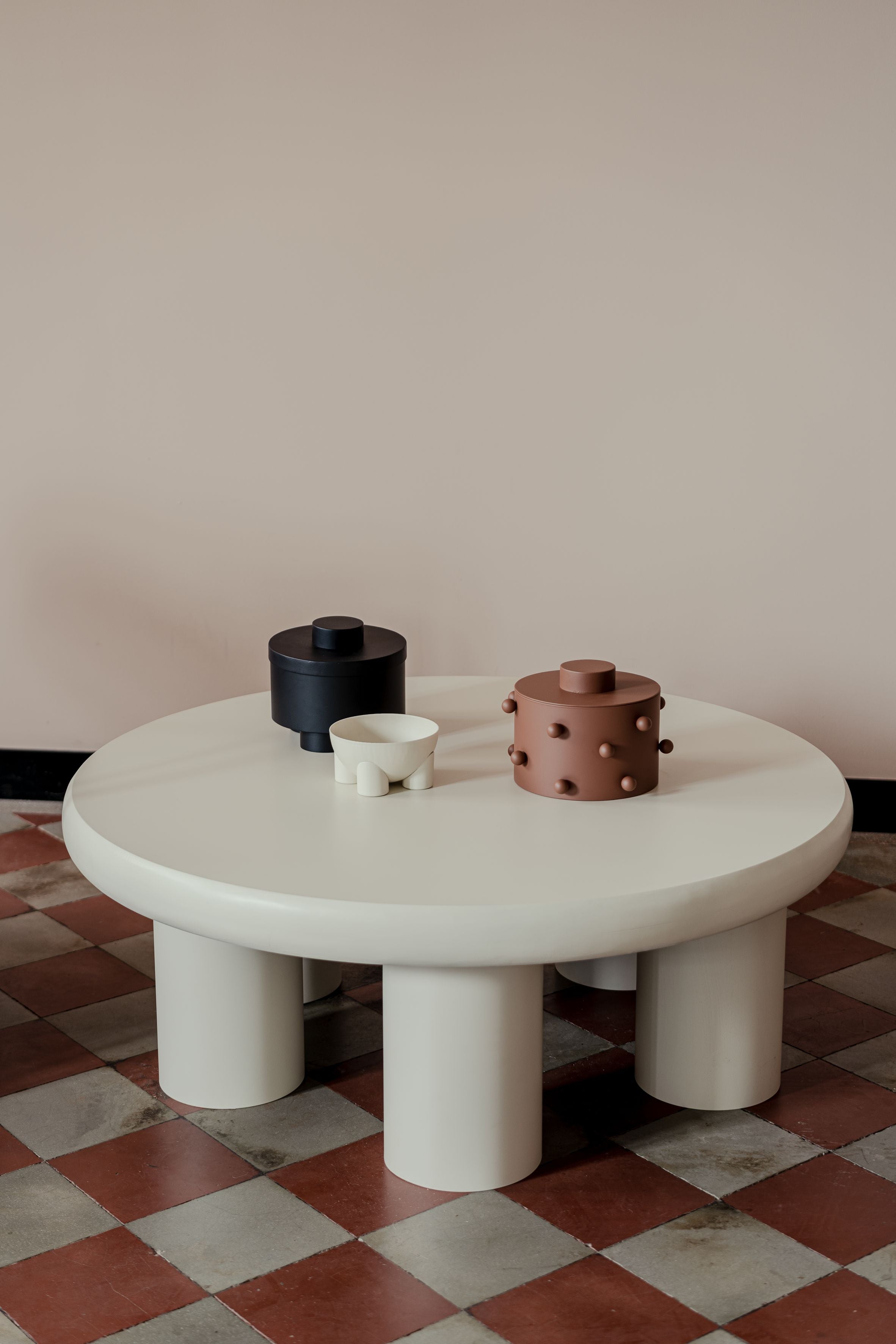 ZAIRA Wooden Coffee Table with Metal Finish